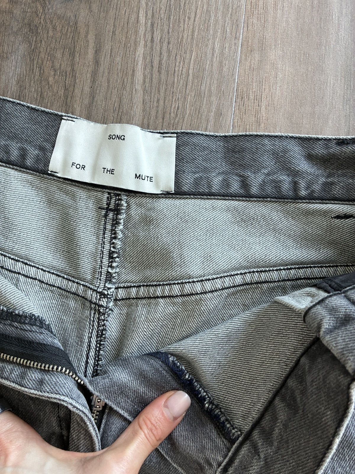 Song For The Mute UNISEX OVERSIZED JEANS Size 26" / US 2 / IT 38 - 3 Thumbnail