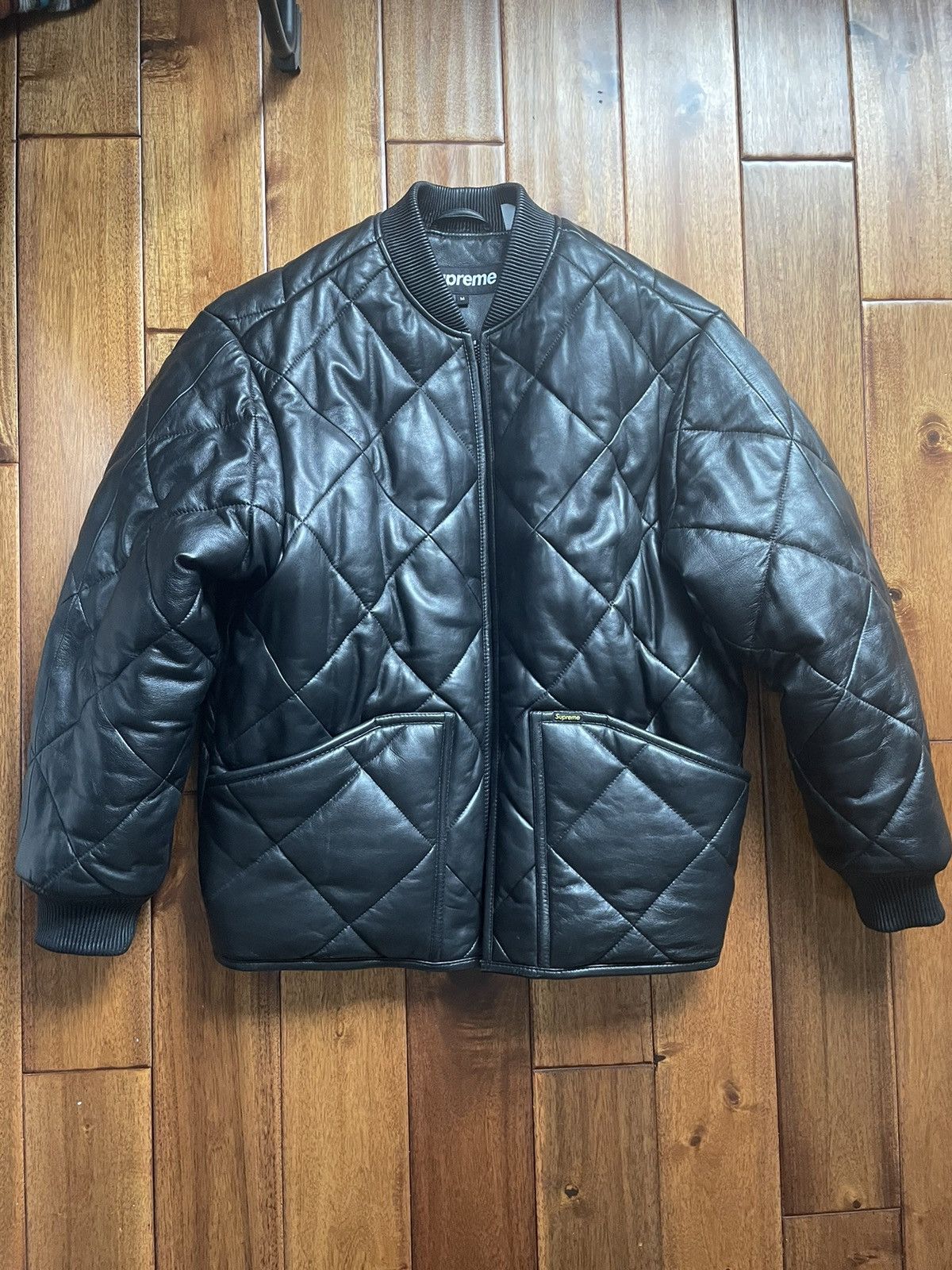 Supreme Quilted Leather Work Jacket | Grailed