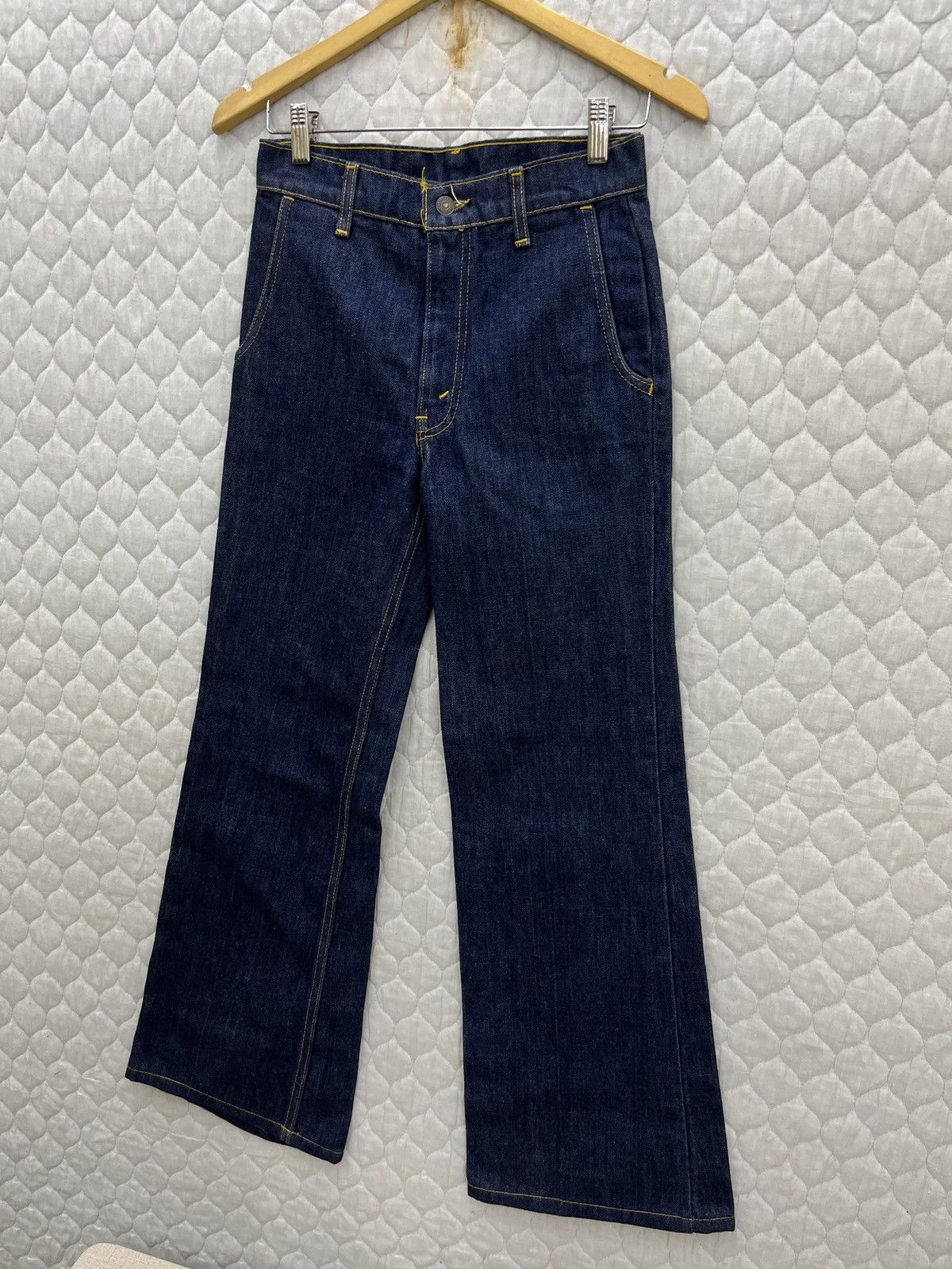 Levi's 🔥🔥🔥VTG 70’s LEVIS FRESH PRODUCE FLARED DENIM Size 28" / US 6 / IT 42 - 5 Thumbnail