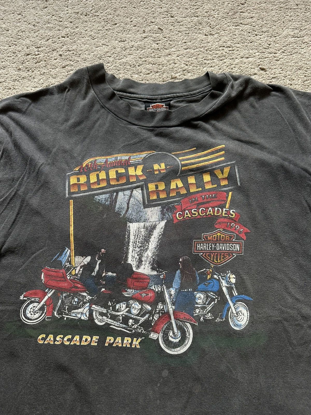Harley Davidson 1990s Harley Davidson faded Sleveless Tshirt Size US XL / EU 56 / 4 - 2 Thumbnail