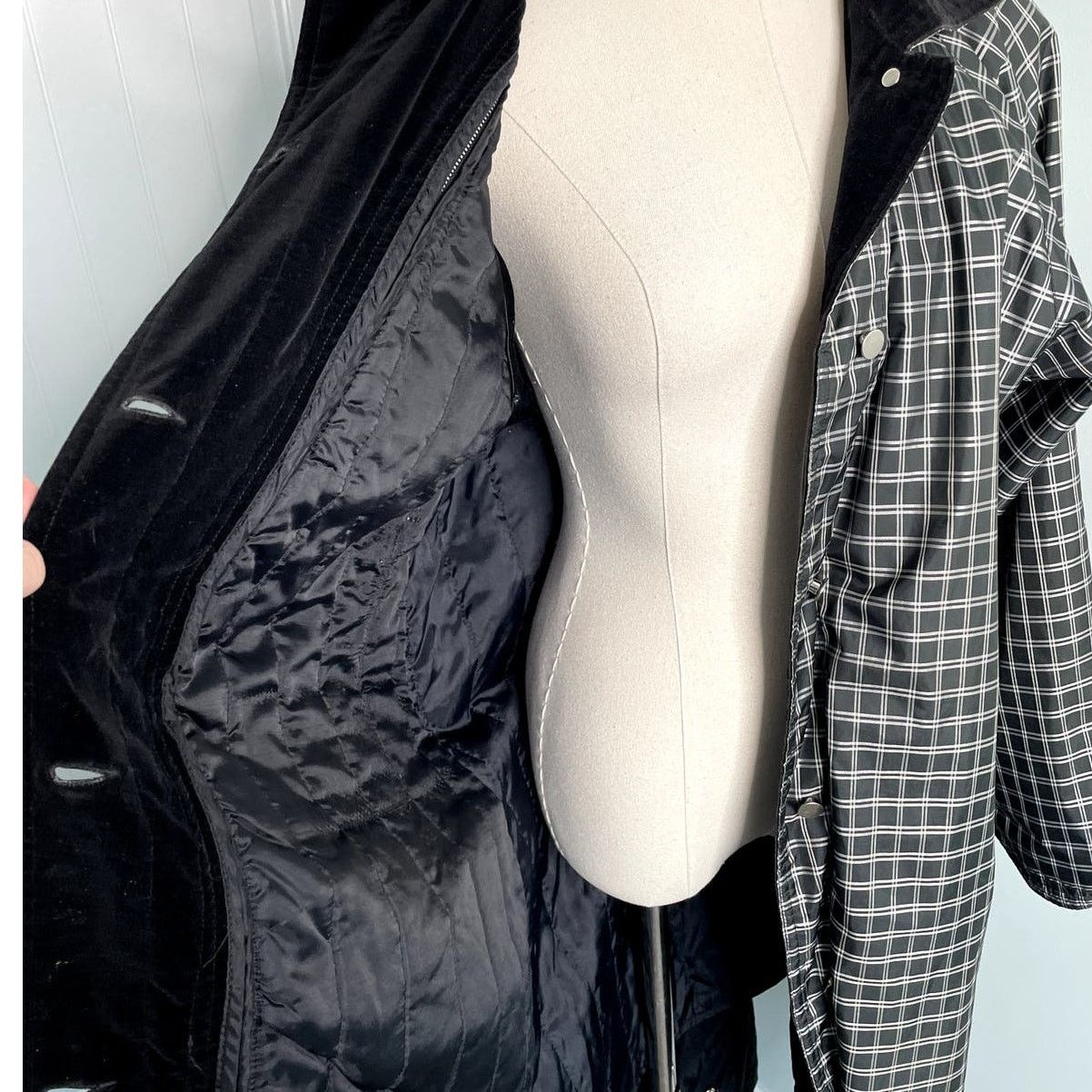Vintage Vintage JG Hook plaid raincoat removable lining size 10P Size L / US 10 / IT 46 - 7 Thumbnail
