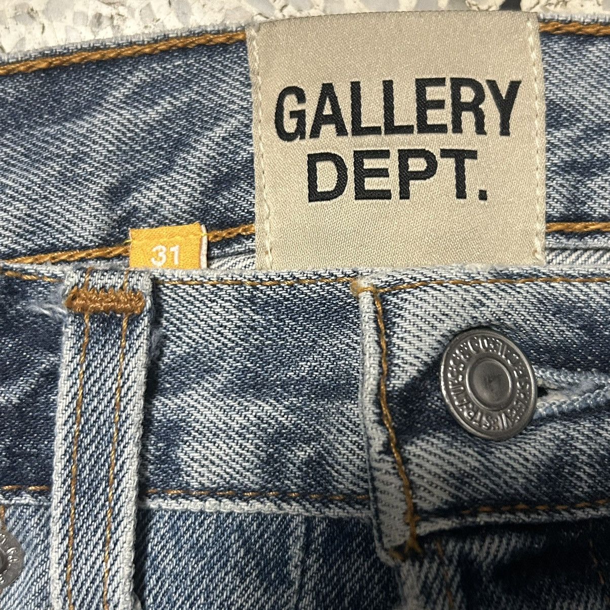 Gallery Dept. New Gallery Dept. Distressed Patchwork Straight Fit Jeans Size US 31 - 3 Thumbnail