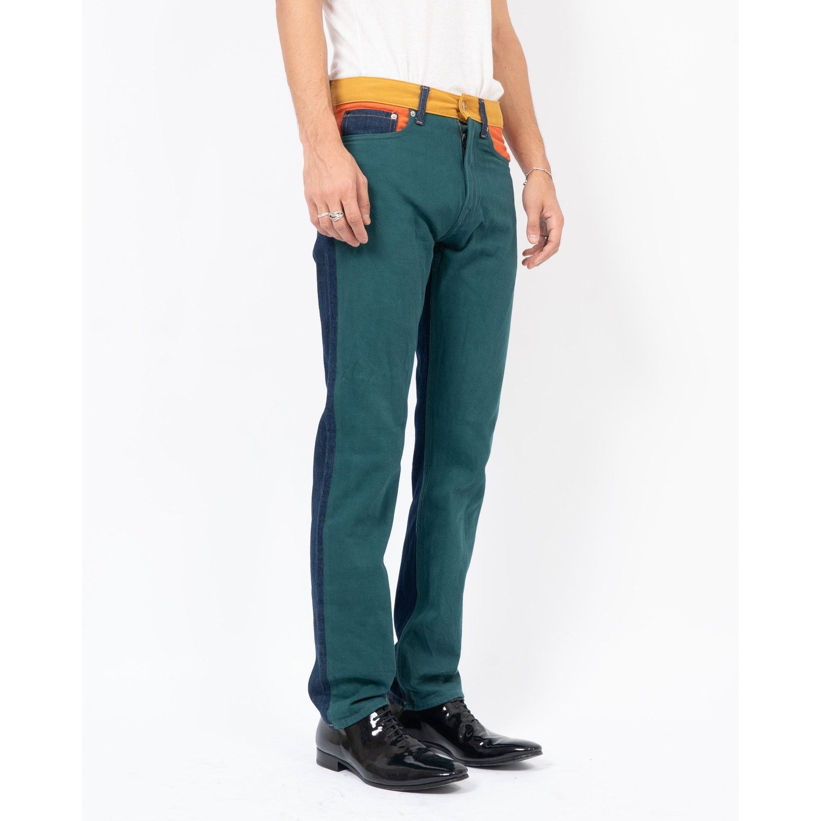 Calvin Klein 205W39NYC SS18 CK est. Colorblock Denim Size US 30 / EU 46 - 3 Thumbnail