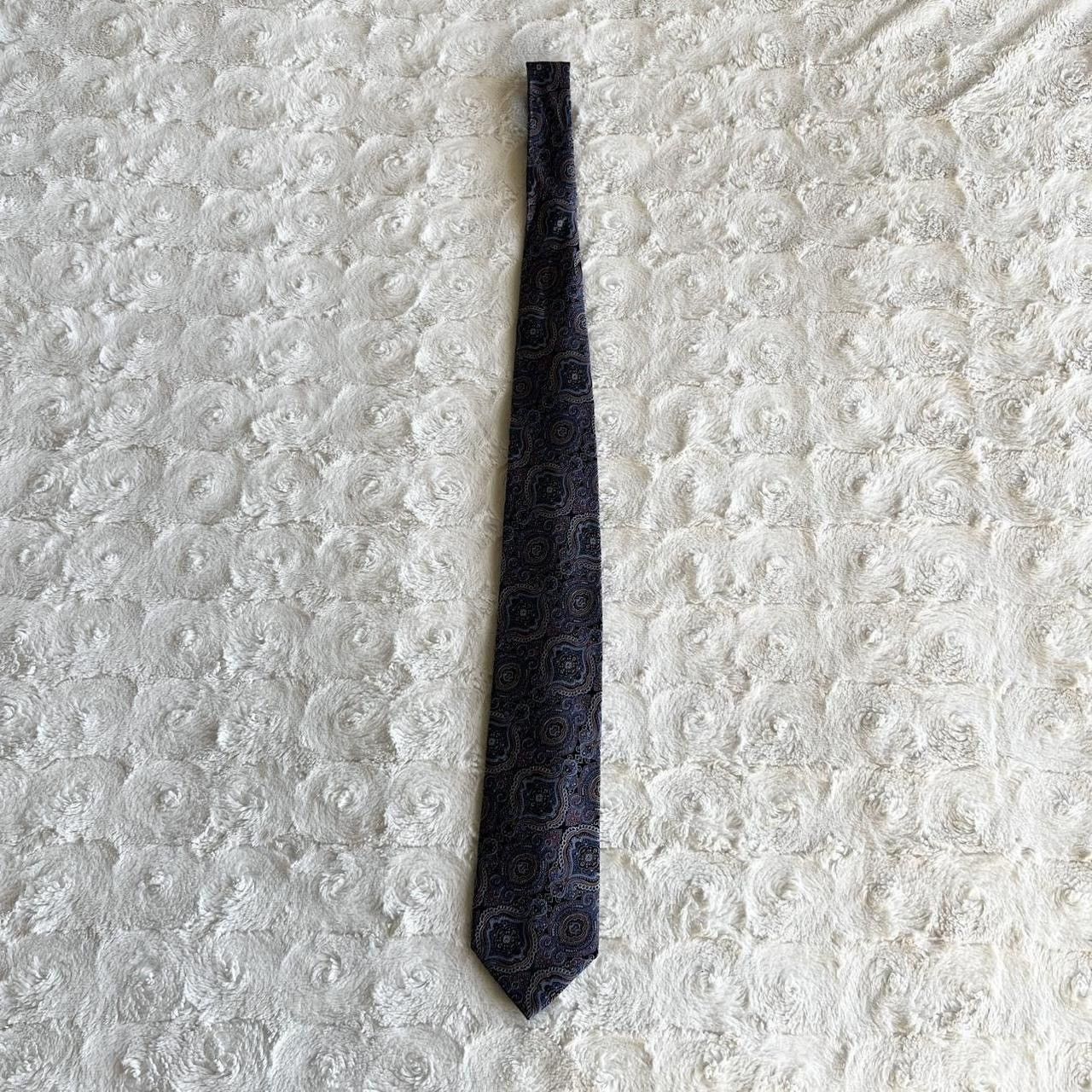 Jos. A. Bank Vintage Jos A Bank Necktie Mens Blue Silk Paisley Geometric Size ONE SIZE - 5 Thumbnail