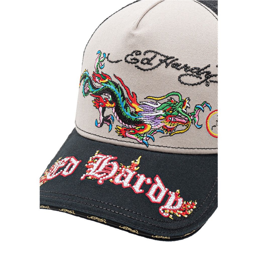 Ed Hardy Unisex Ed Hardy Majestic Dragon Trucker Cap Size ONE SIZE - 2 Thumbnail