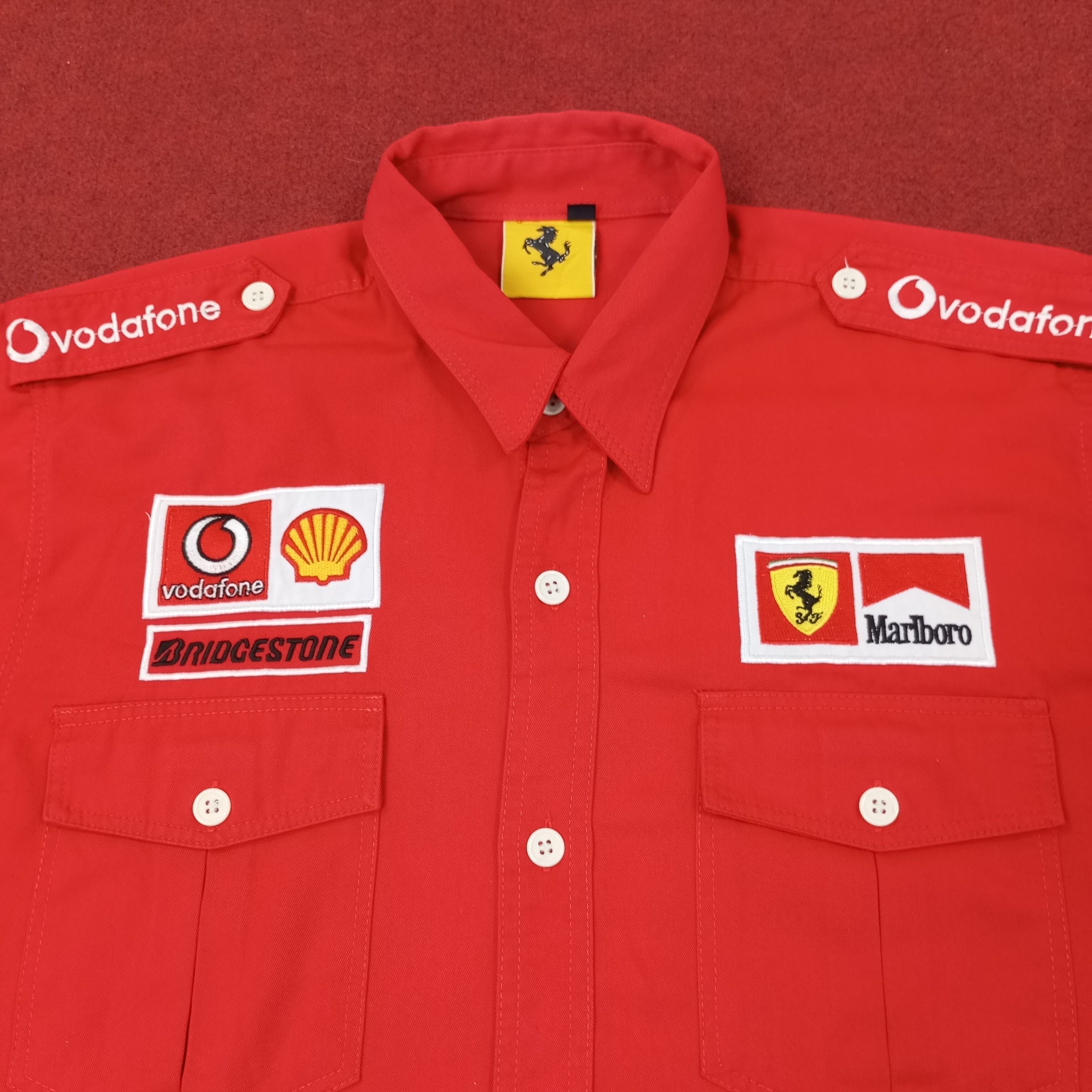 Ferrari Ferrari X Marlboro X Shell Motorsport Workwear Shirt c249n61 Size US L / EU 52-54 / 3 - 2 Thumbnail