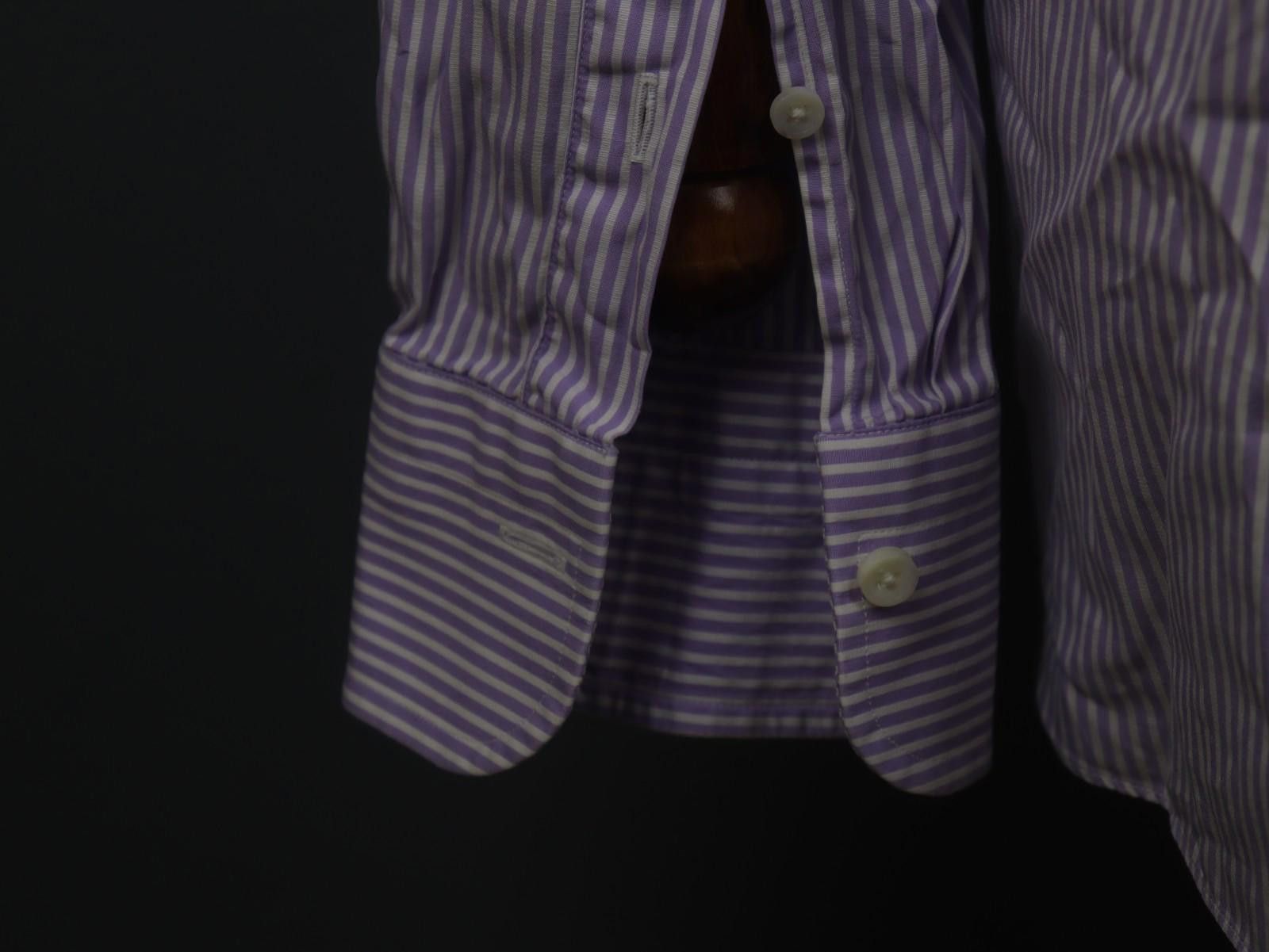 Ermenegildo Zegna Ermenegildo Zegna Pink White Striped Dress Shirt Size 40 Size 38R - 10 Thumbnail