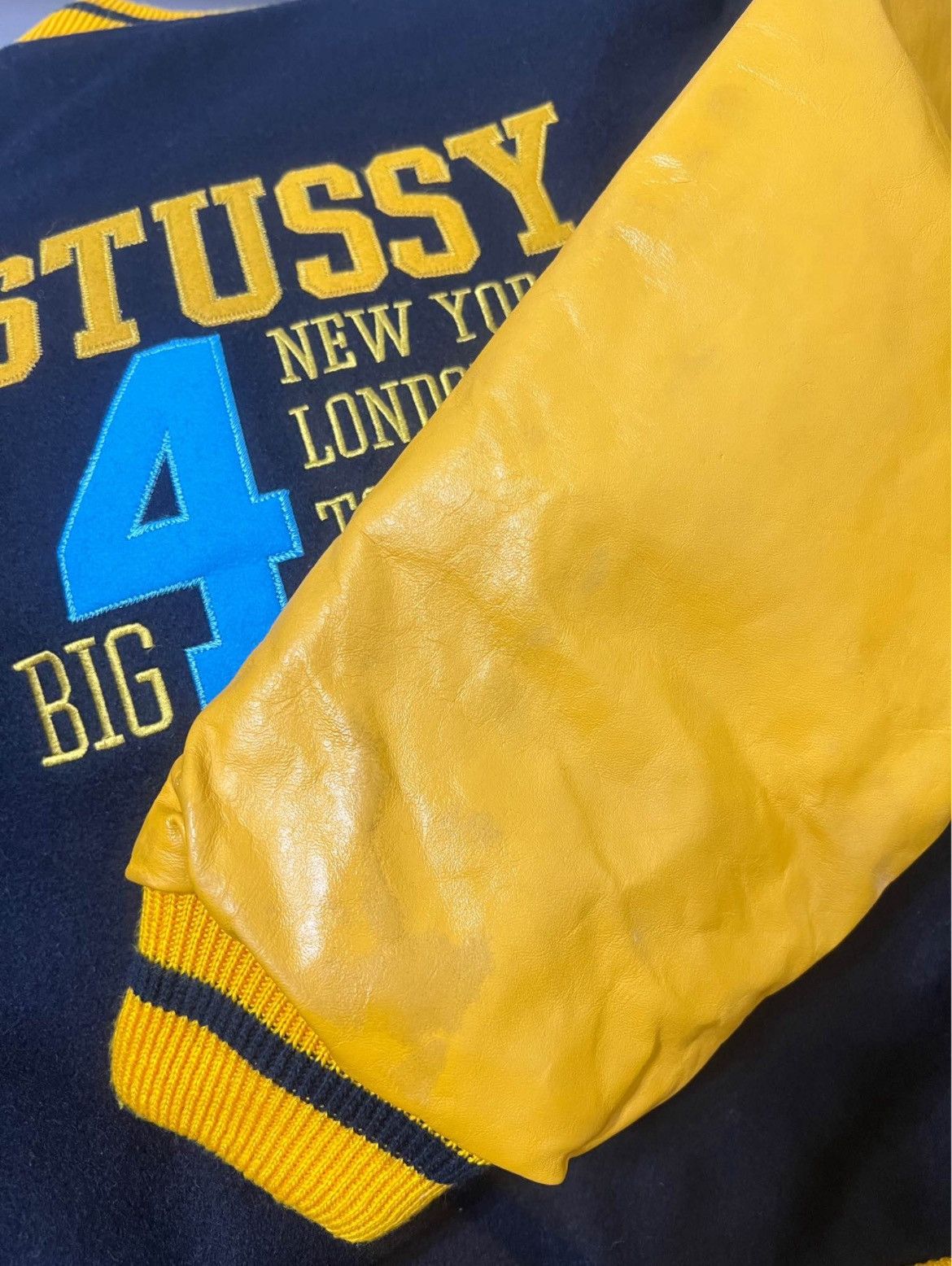 Stussy Stussy 97’-98’ Big 4 Varsity Jacket Size US XL / EU 56 / 4 - 4 Thumbnail
