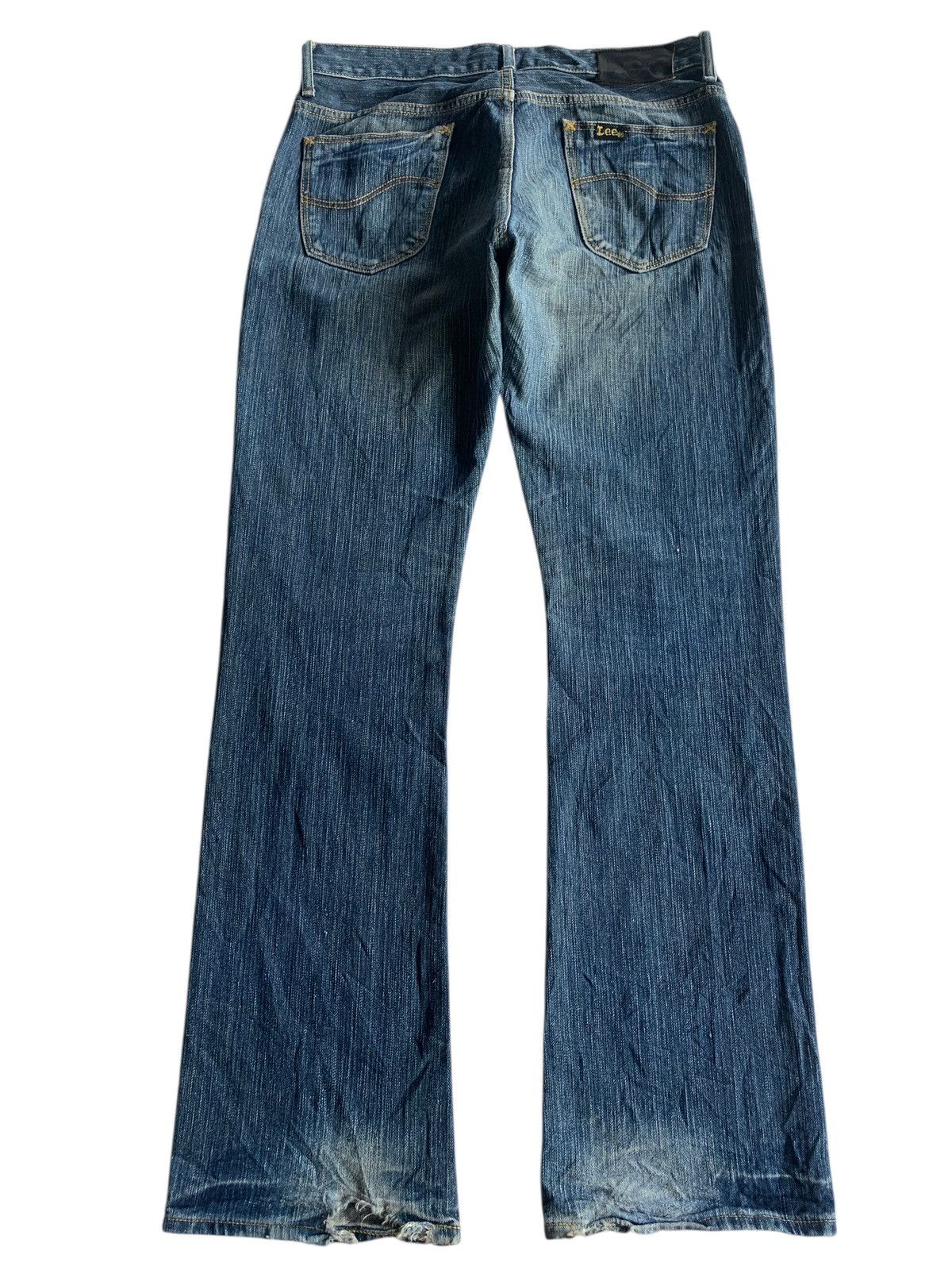 Lee FLARE LEE RIDERS RUSTY JAPANESE PUNK STYLE DISTRESSED DENIM Size US 31 - 3 Thumbnail