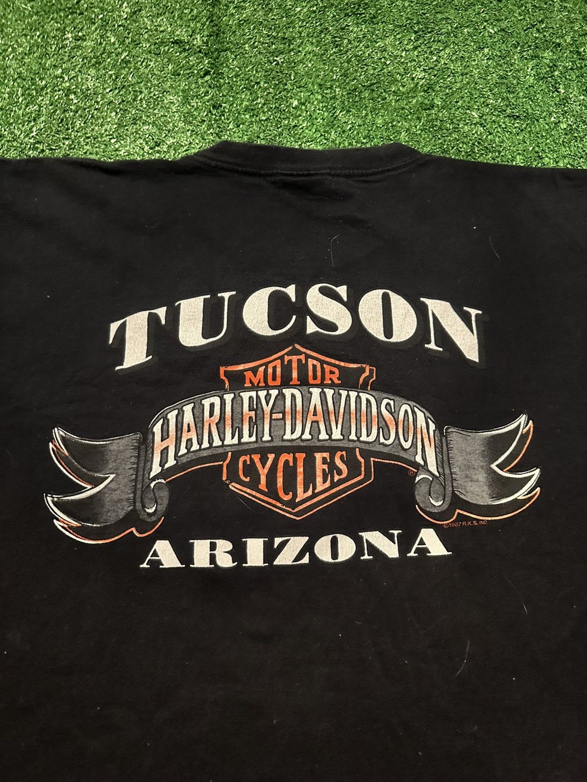 Harley Davidson Vintage 1993 Harley Davidson ‘Fear Not!’ Biker Racing Shirt Size US XXL / EU 58 / 5 - 6 Thumbnail