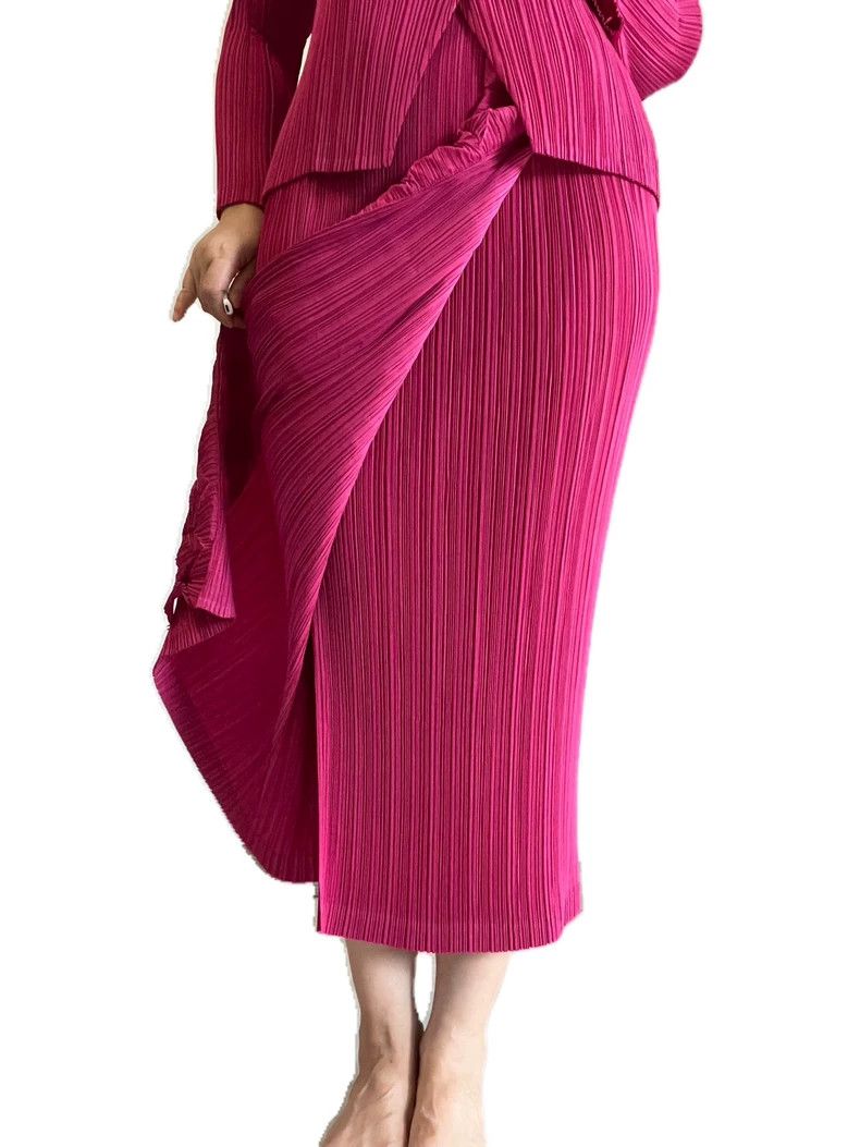 Issey Miyake Issey Miyake size:3 Red wrinkled flower bud cardigan Size S / US 4 / IT 40 - 4 Thumbnail
