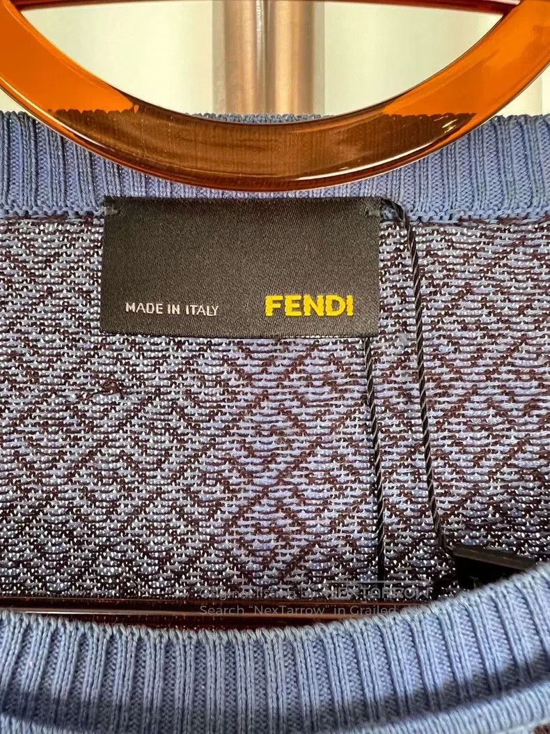 Fendi Fendi Wool old flower full print wool sweater Size US M / EU 48-50 / 2 - 3 Thumbnail