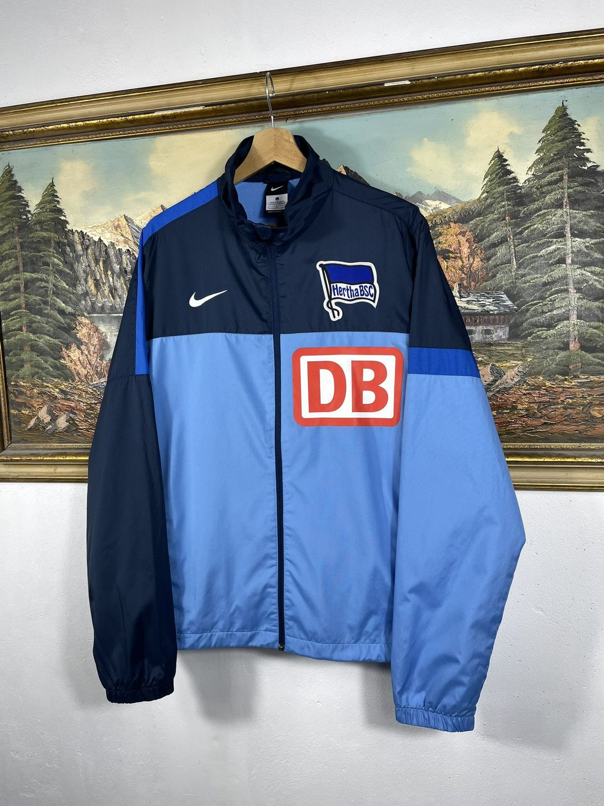 Nike × Vintage Hertha BSC Nike Jacket Soccer Jersey Bundesliga Vintage Y2k Size US L / EU 52-54 / 3 - 2 Thumbnail