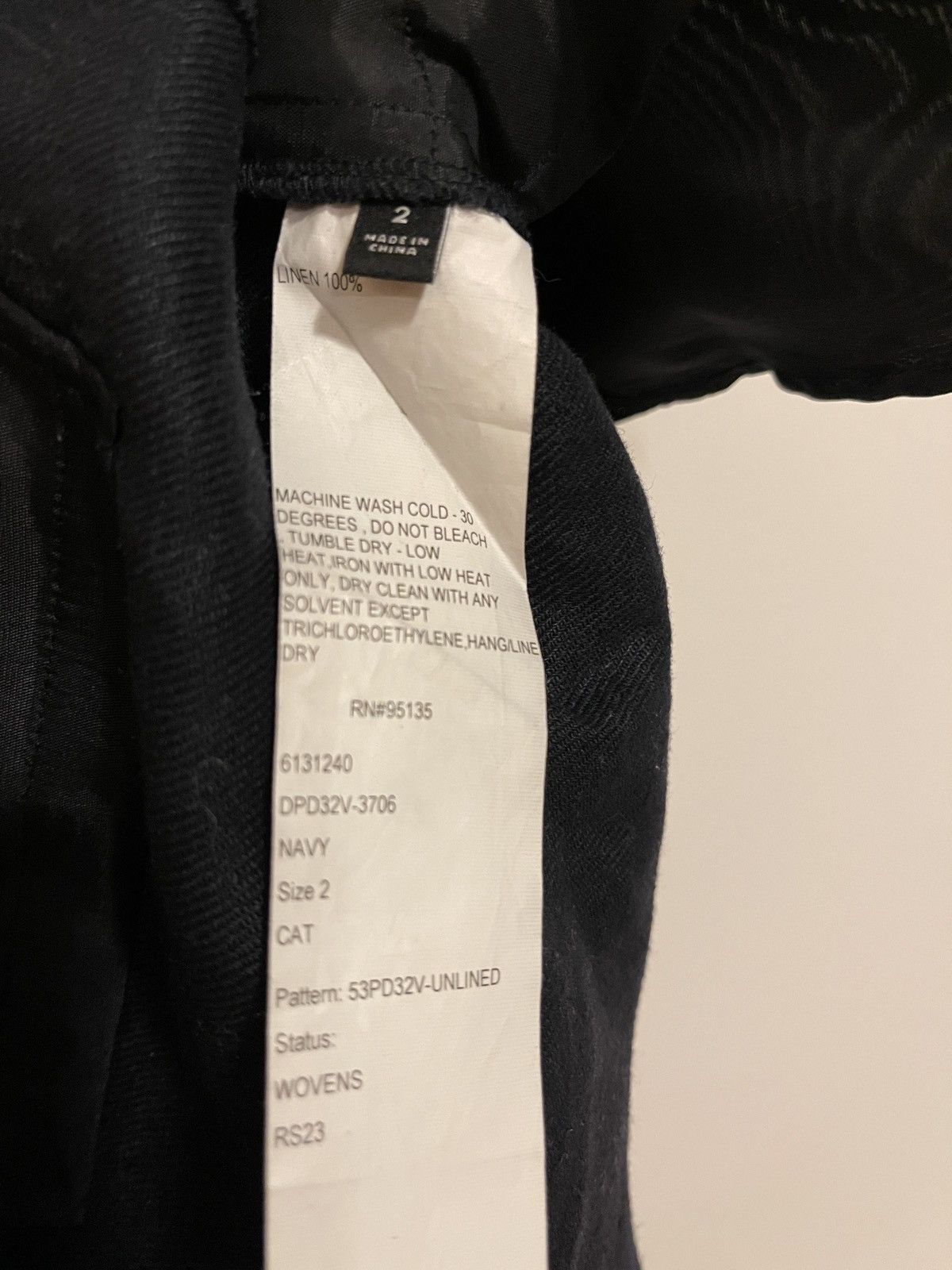 Lafayette 148 Lafayette 148 Black Linen Wide-Leg Trousers-Size: S Size 26" / US 2 / IT 38 - 7 Thumbnail