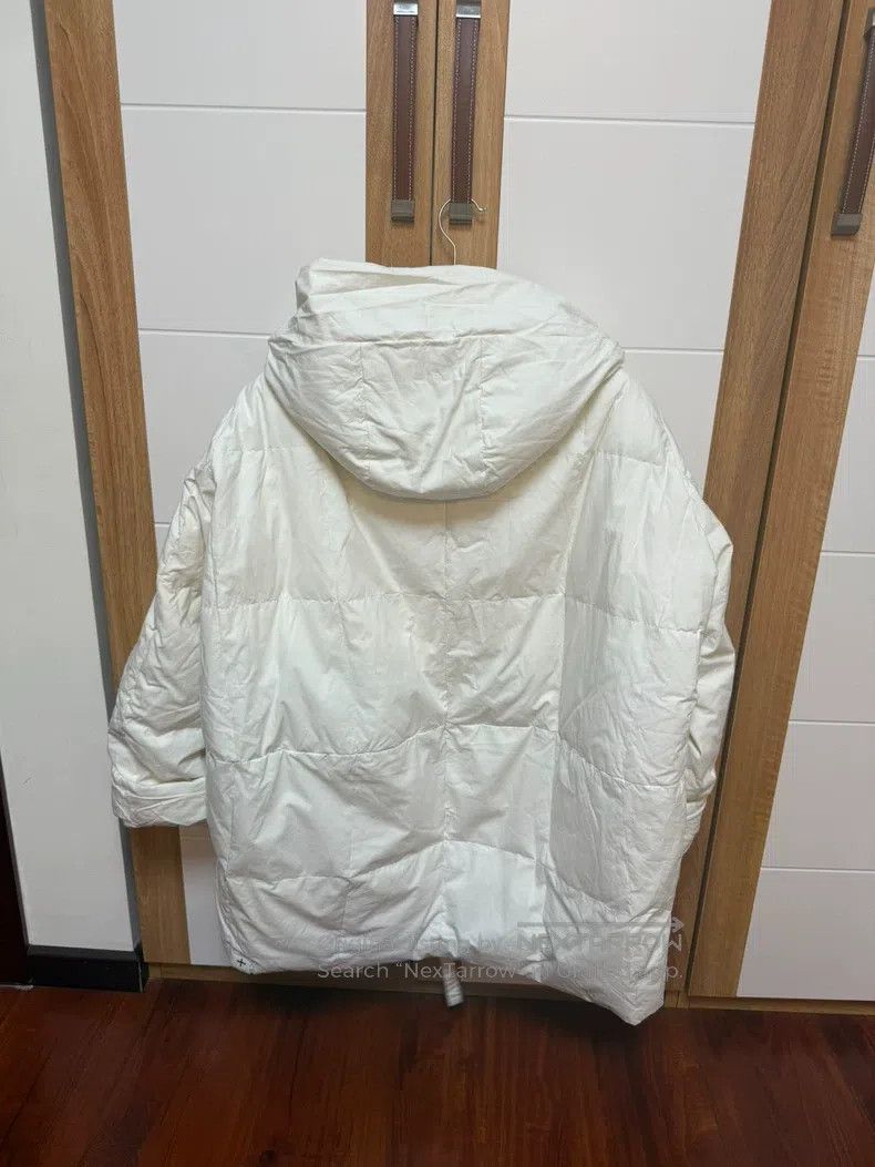 Jil Sander Jil Sander size 34 White down jacket with a hood Size S / US 4 / IT 40 - 2 Thumbnail