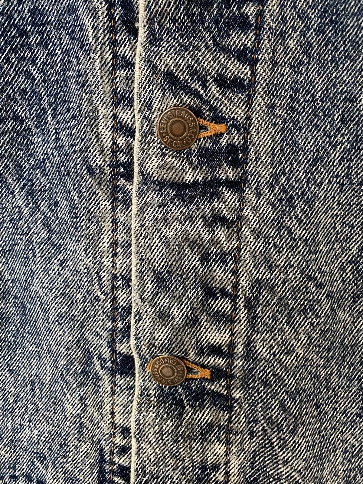 Levi's × Vintage Vintage Brand Levis Acid Wash Trucker Denim Jacket 1990s Size US L / EU 52-54 / 3 - 9 Thumbnail