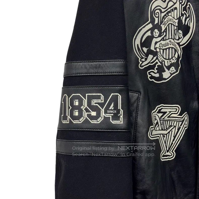 Louis Vuitton Louis Vuitton Black Labeled Printed Baseball Jacket Size US M / EU 48-50 / 2 - 7 Thumbnail