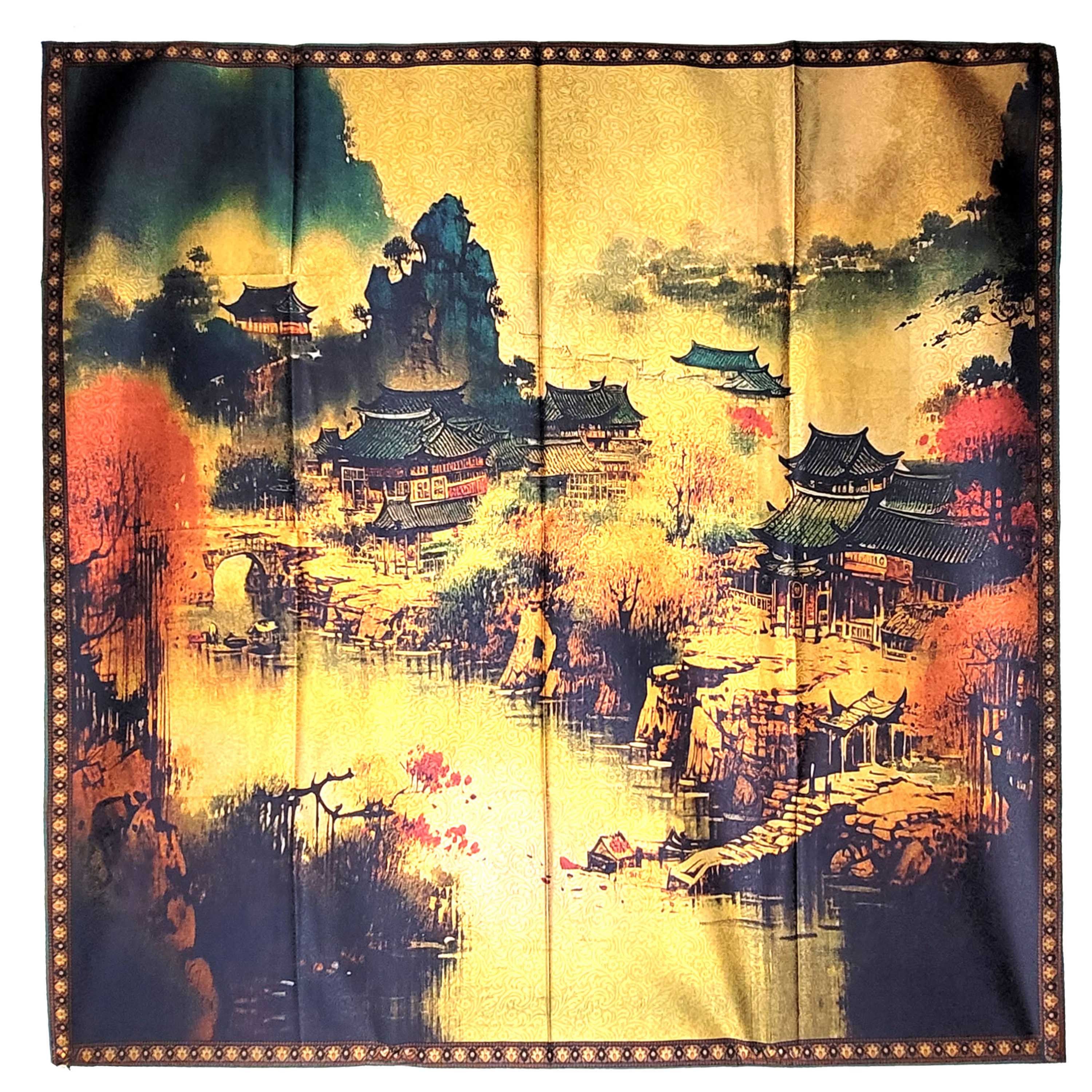 Other NWT Double Sided Silk Scarf 52"x52" Large Square Wrap 3216 Size ONE SIZE - 2 Thumbnail