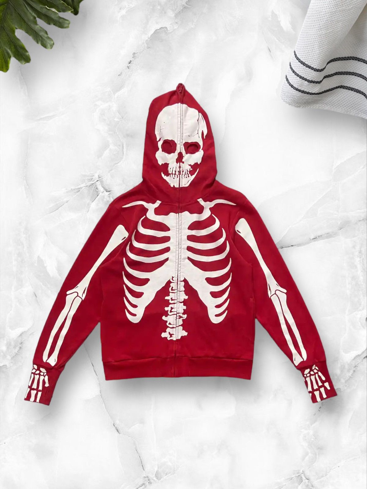 Japanese Brand × Vintage Vintage Clash Ahead Japan Skeletons Full Zip Up Hoodie Size US S / EU 44-46 / 1 - 1 Thumbnail