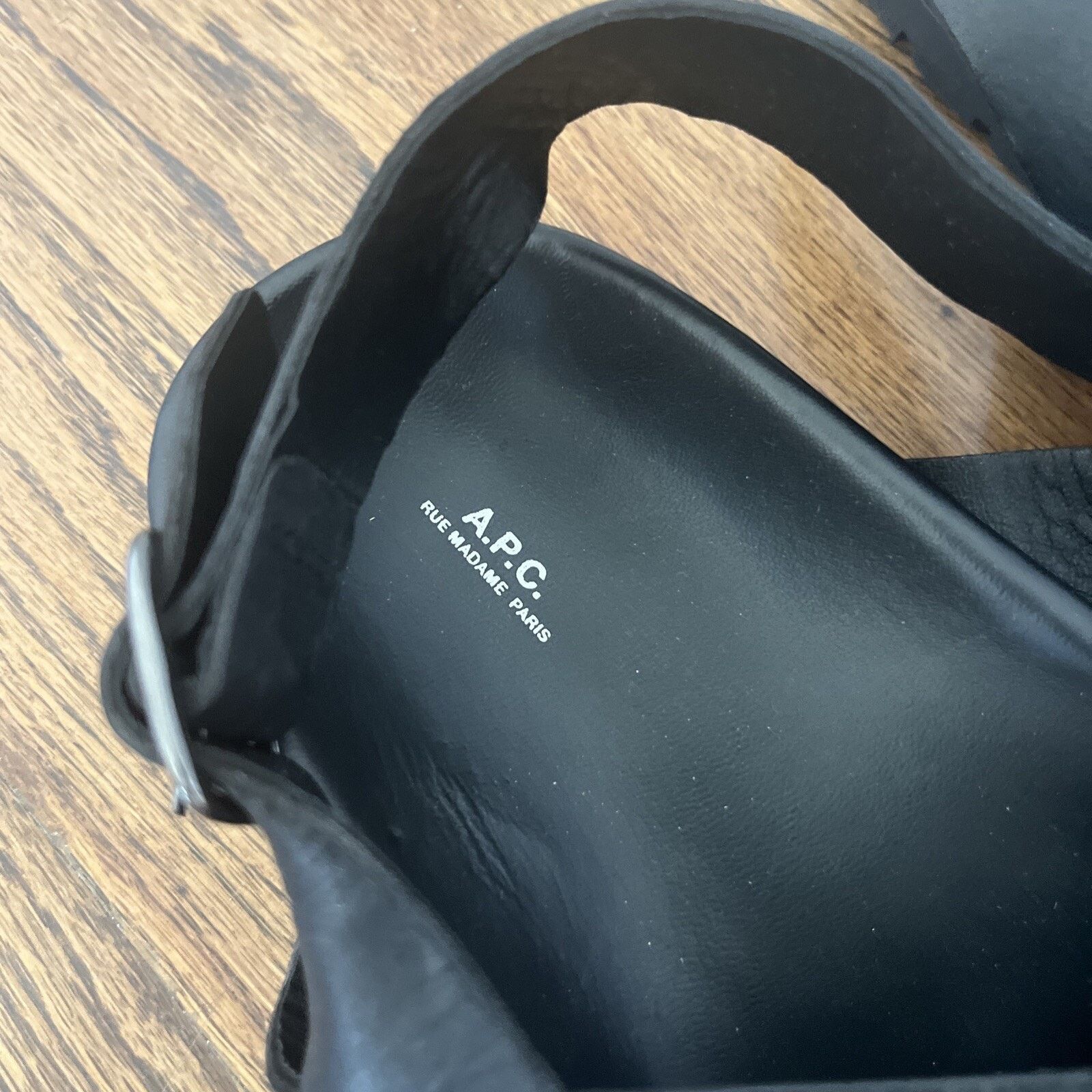 A.P.C. APC Emile Sandals - SIZE 44 Black A.P.C. Size 11 Used 1 Time Size US 11 / EU 44 - 2 Thumbnail
