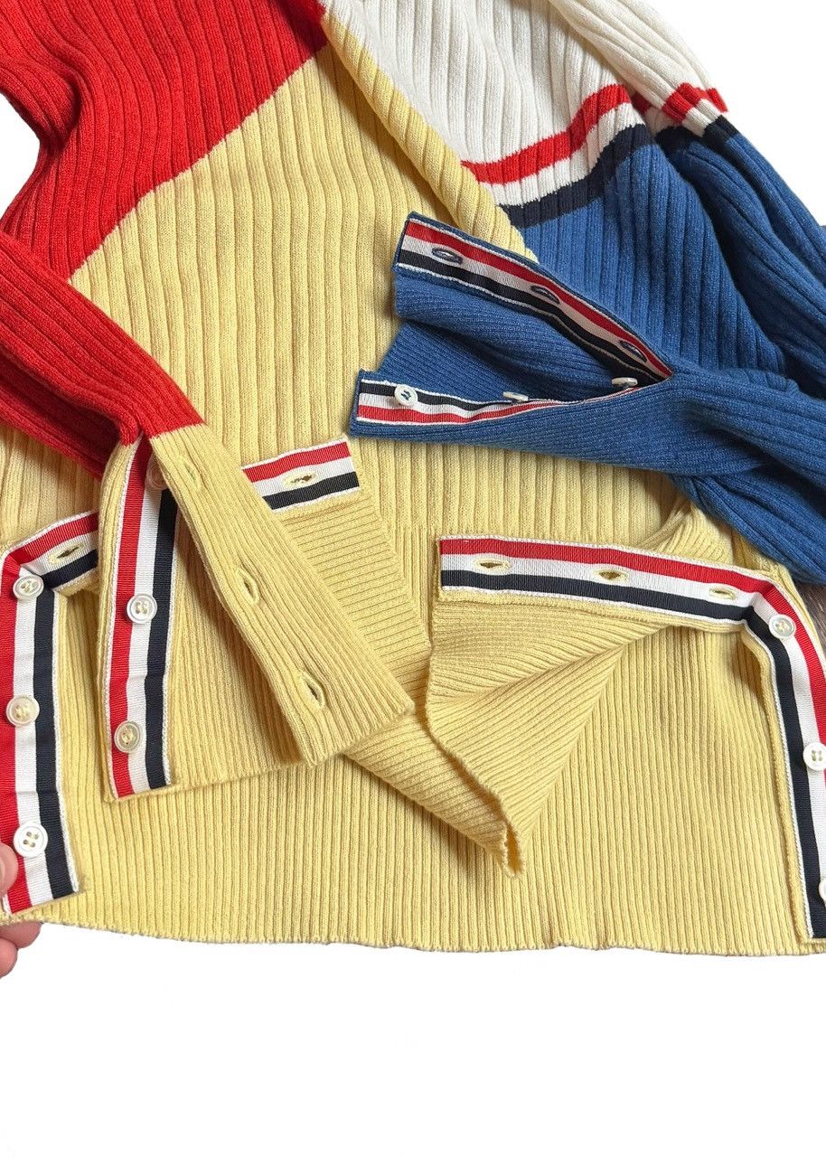 Thom Browne Thom Browne Multicolour Ribbed Cashmere Sweater Size US XL / EU 56 / 4 - 7 Thumbnail