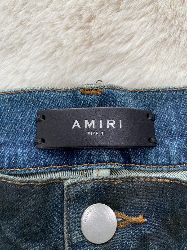 Amiri Amiri Washed blue destructive jeans 2502-Nextarrow Size US 31 - 2 Thumbnail