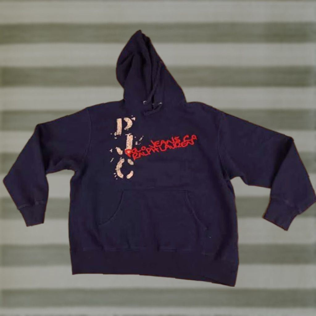 Polo Ralph Lauren Polo Ralph Lauren Sweatshirt Hooded Pullover Large Black Embroidered Cotton Men Regular Size L Size US L / EU 52-54 / 3 - 1 Thumbnail