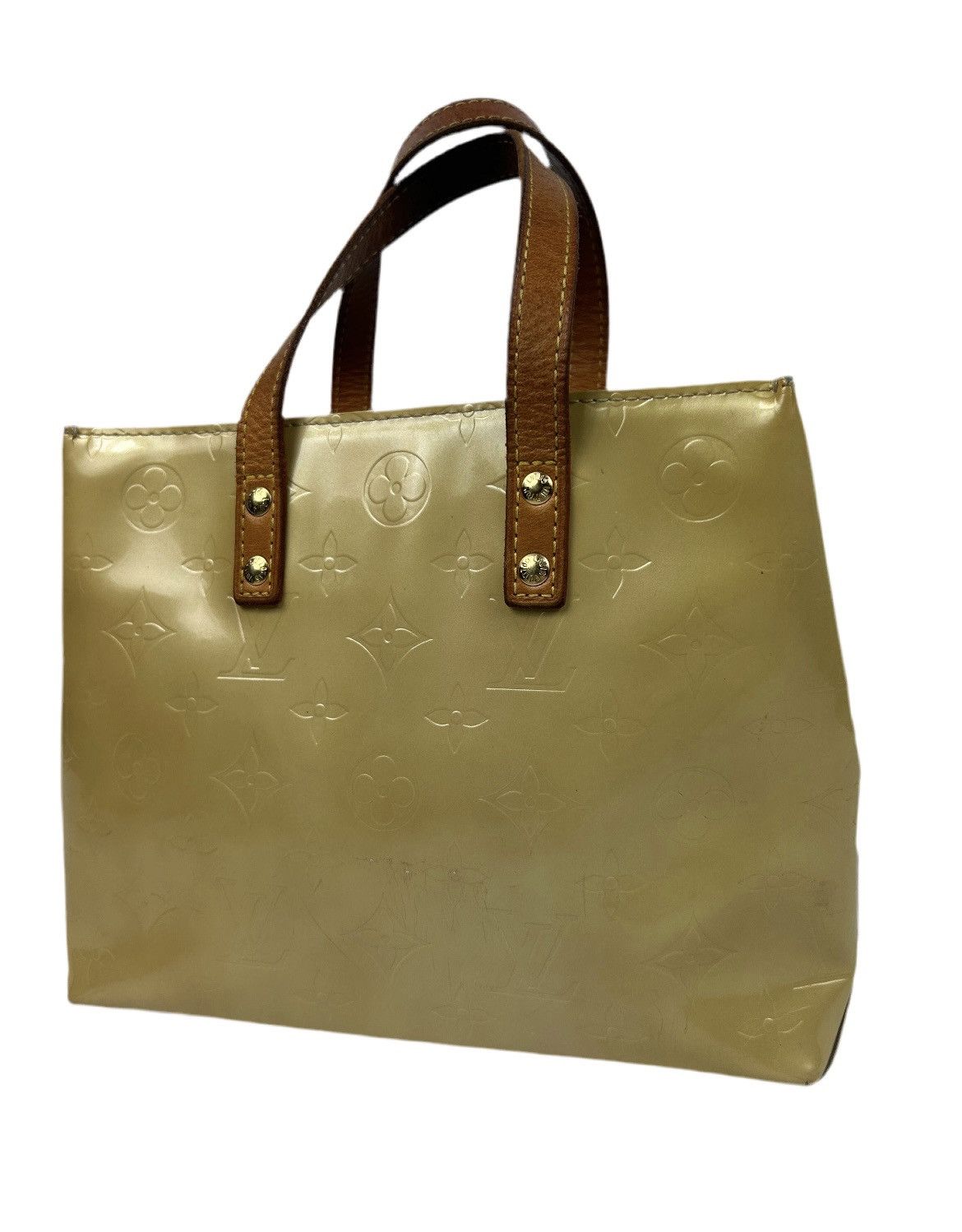 Louis Vuitton Vernis Pm Reade Tote Bag in Yellow, Women's