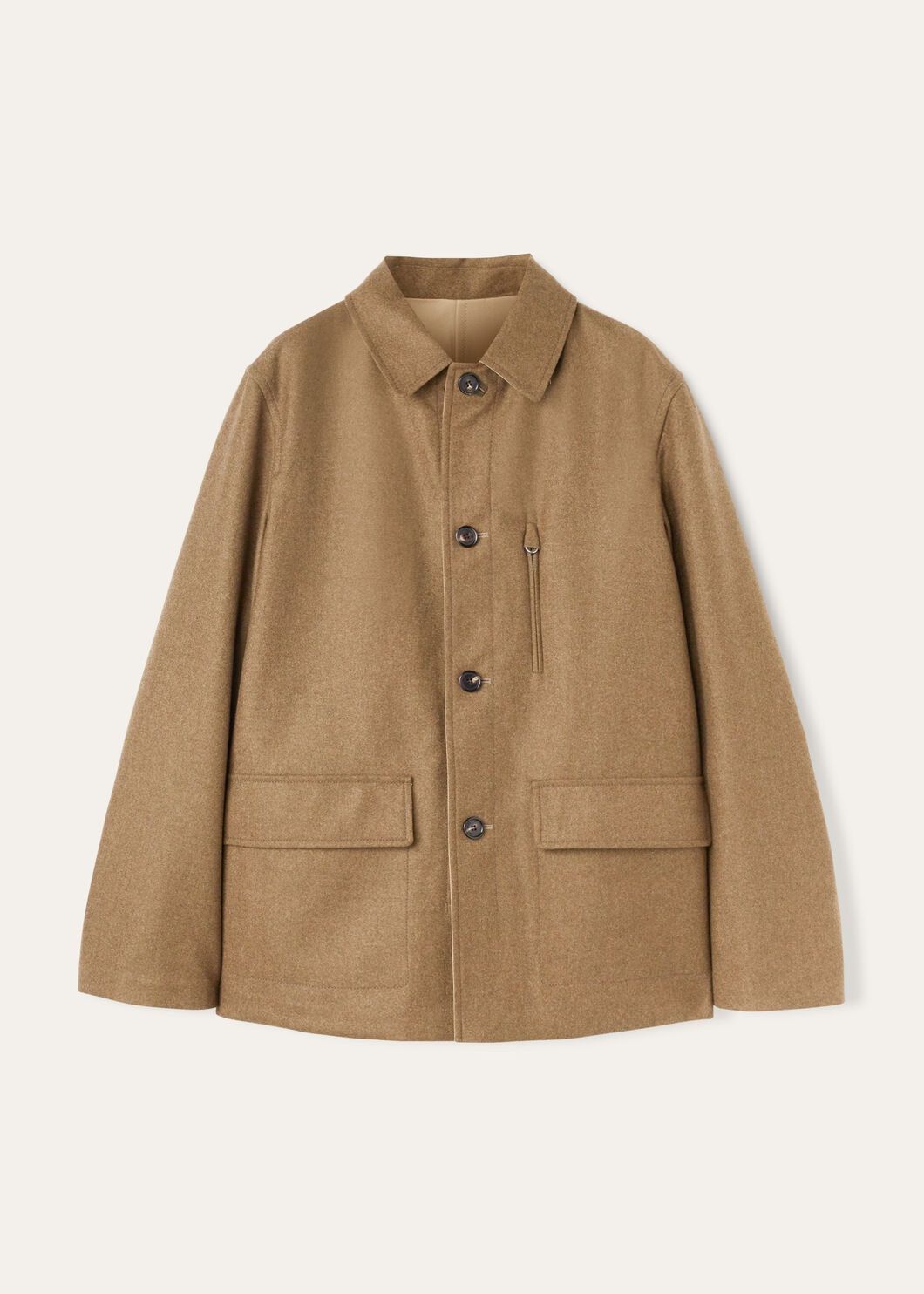 Loro Piana o1w1db10725 FAO3149 Yudaki Caban Coat in Brown Size US L / EU 52-54 / 3 - 1 Thumbnail
