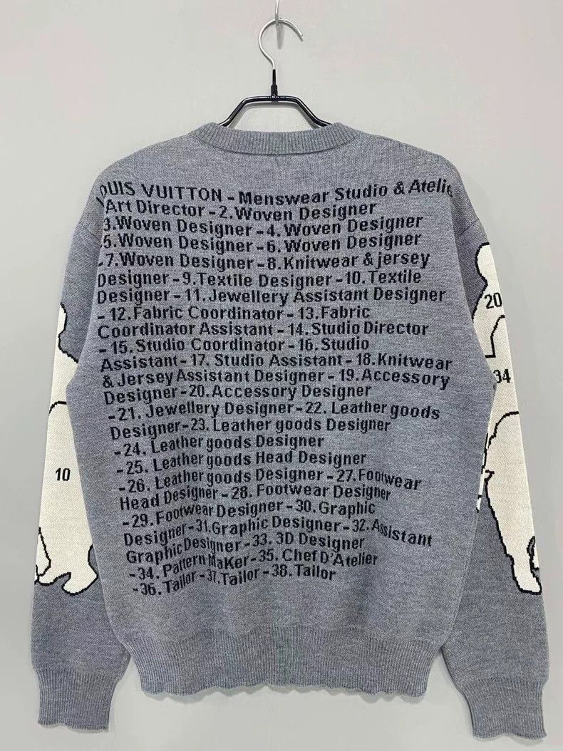 Louis Vuitton Louis Vuitton Digital headshot bullet screen wool sweater Size US S / EU 44-46 / 1 - 3 Thumbnail