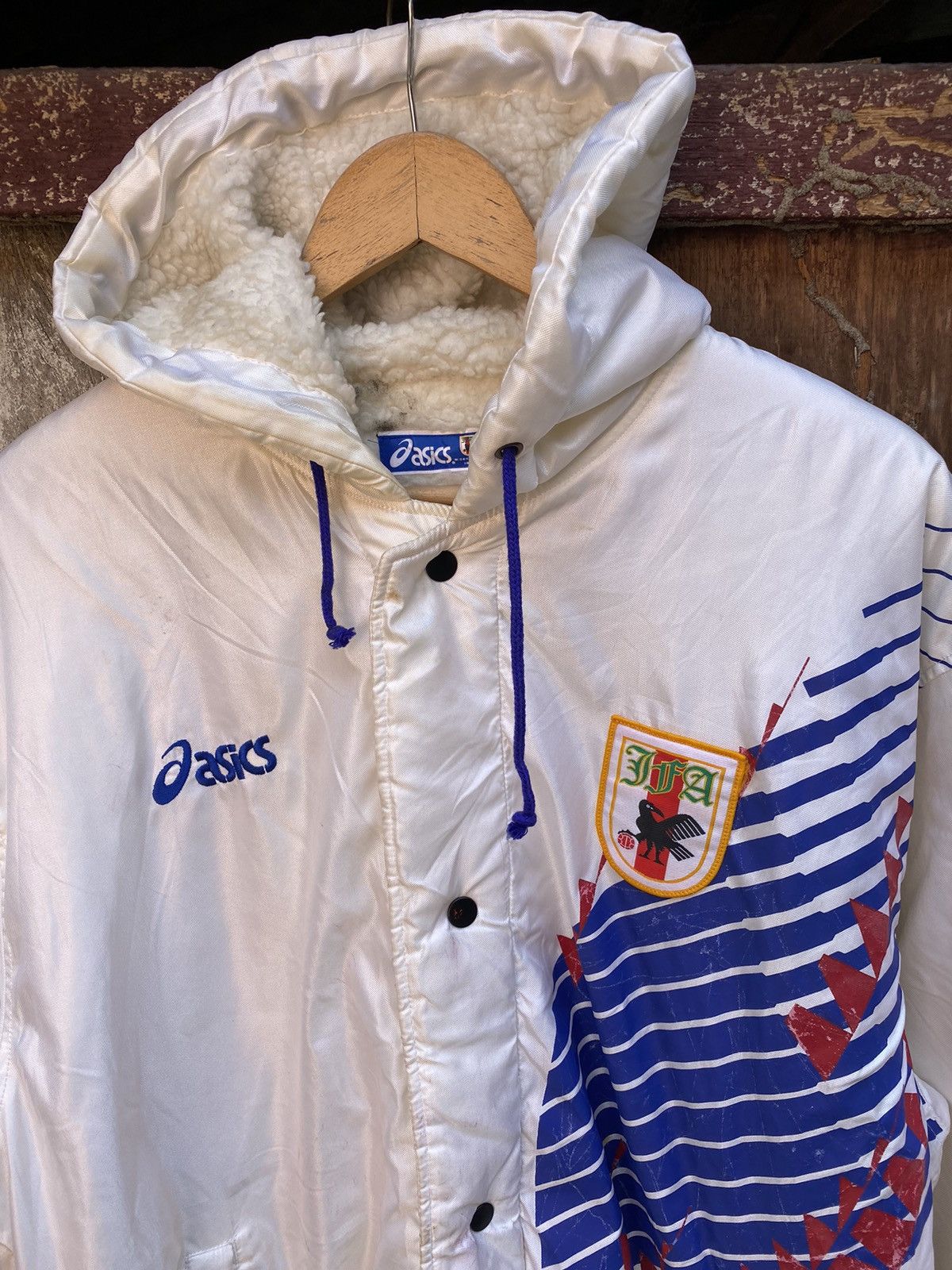 Sports Specialties × Vintage Vintage Asics Japan Football Supporters Jacket Size US L / EU 52-54 / 3 - 1 Thumbnail