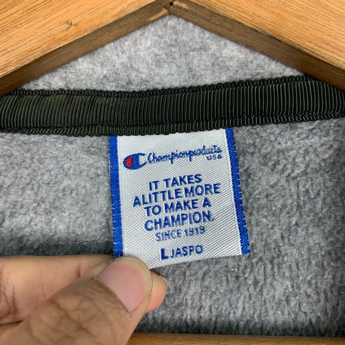Champion CHAMPION Polartec Big Logo Half Zip Pullover Fleece 1954-C85 Size US L / EU 52-54 / 3 - 14 Thumbnail