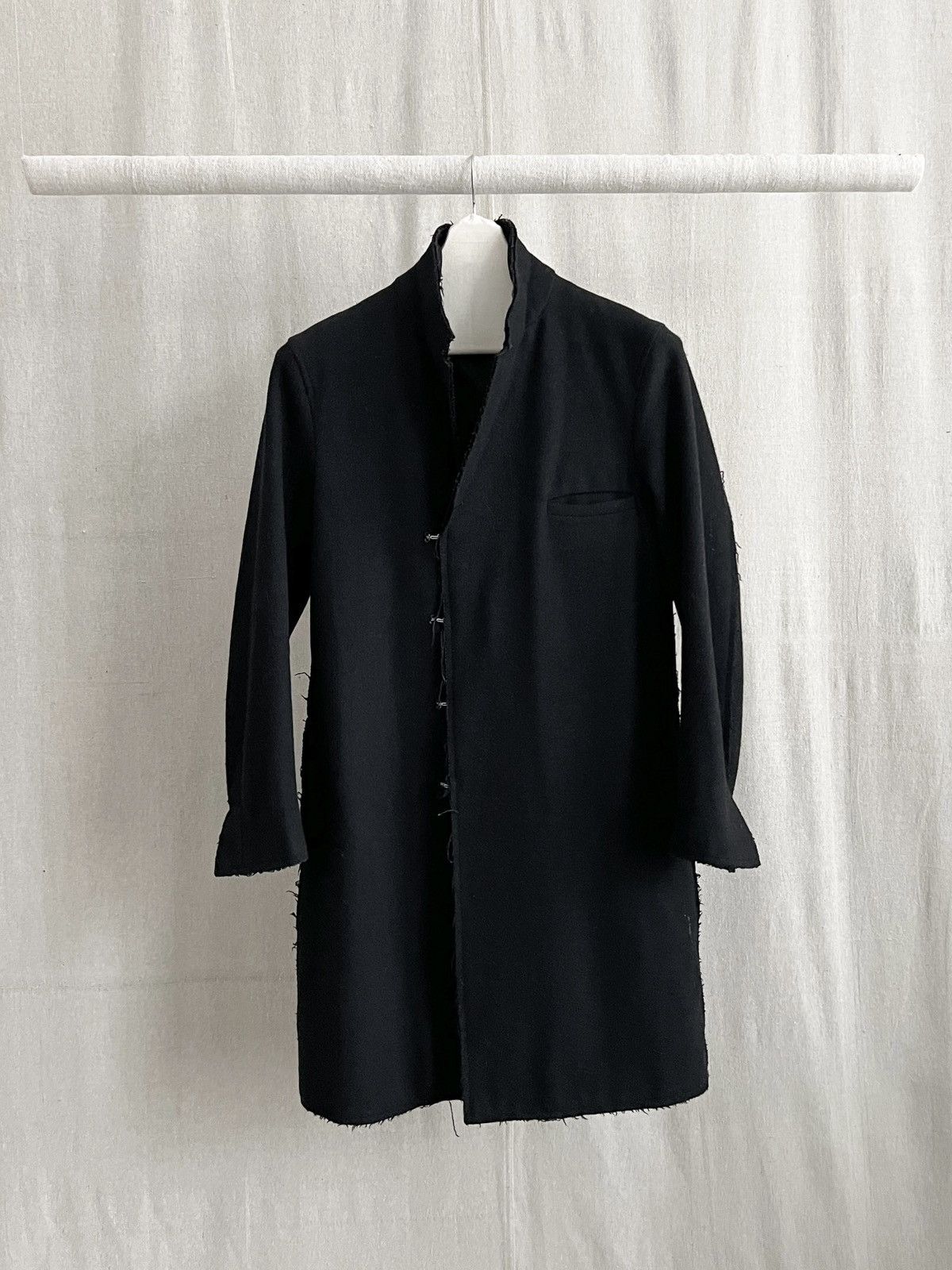 Other Avant Garde Raw Hem Wool Coat Size US S / EU 44-46 / 1 - 1 Thumbnail