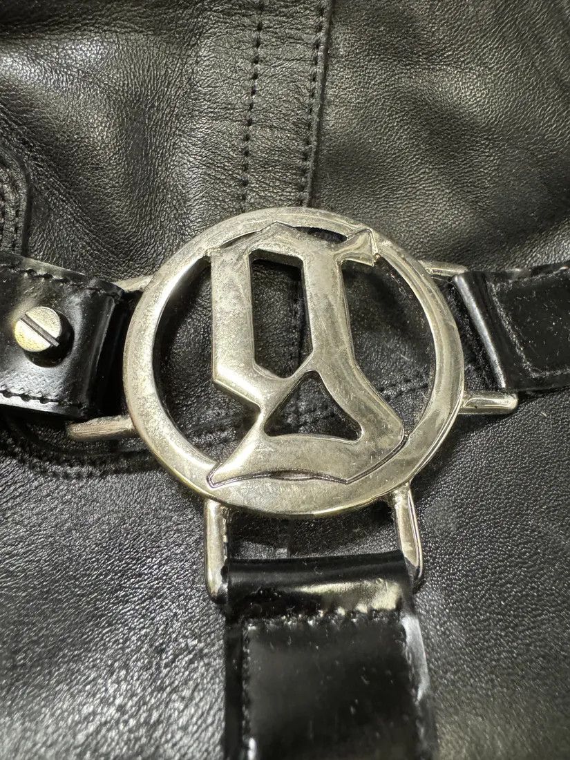 Designer × John Galliano × Vintage 2000s Galliano Black Buckle Leather Boots Size US 9 / IT 39 - 6 Thumbnail