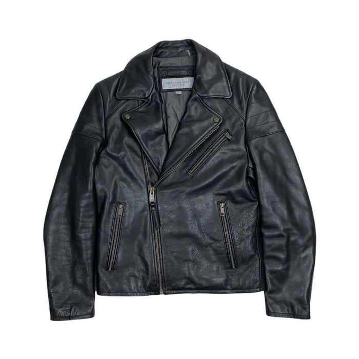 Andrew Marc Andrew Marc New York Men’s Lined Soft Leather Biker Jacket ...