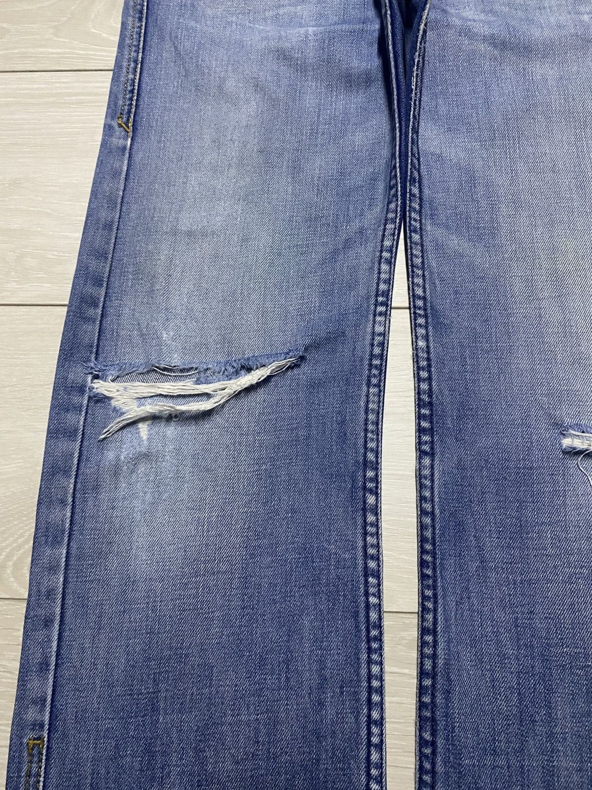 Diesel Black Gold Vintagw Diesel Italy Faded Wash Distressed Loose Jeans Size US 29 - 7 Thumbnail