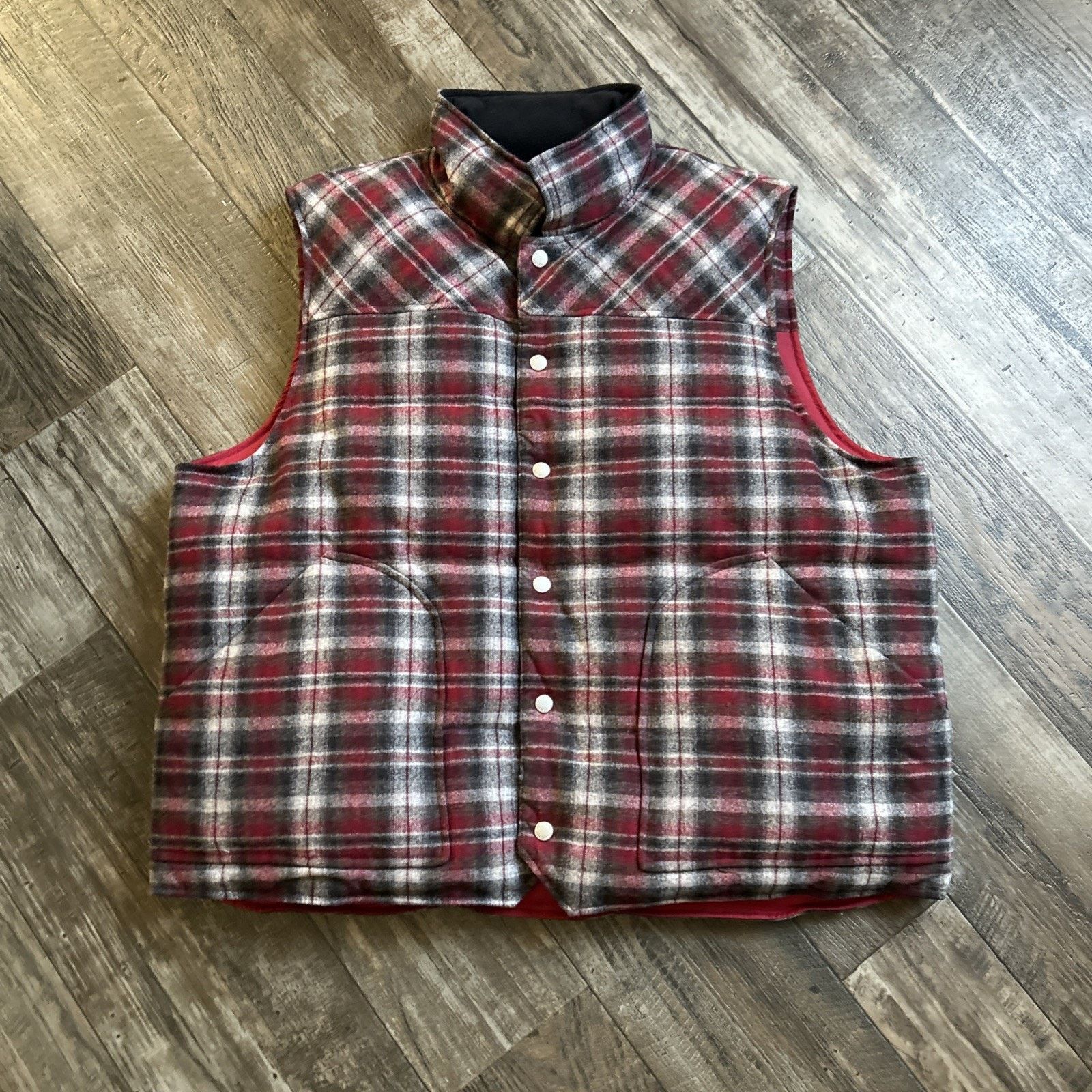 Pendleton Pendleton Vest Mens 2XL Wool Reversible Button Snap Plaid Size US XXL / EU 58 / 5 - 1 Thumbnail