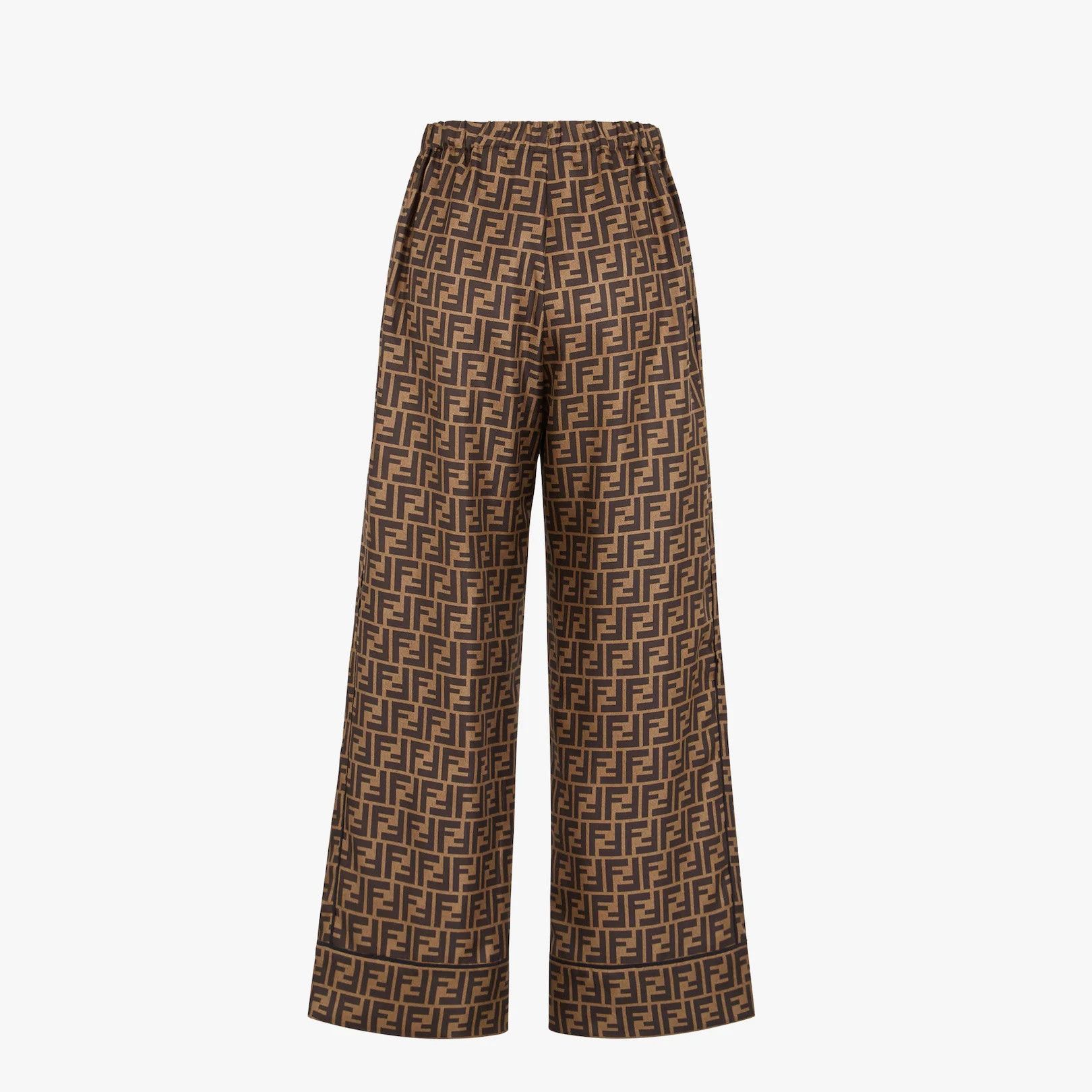 Fendi o1w1db10325 FR5994 Trouser in Brown Size 25" / US 0 / IT 36 - 2 Thumbnail