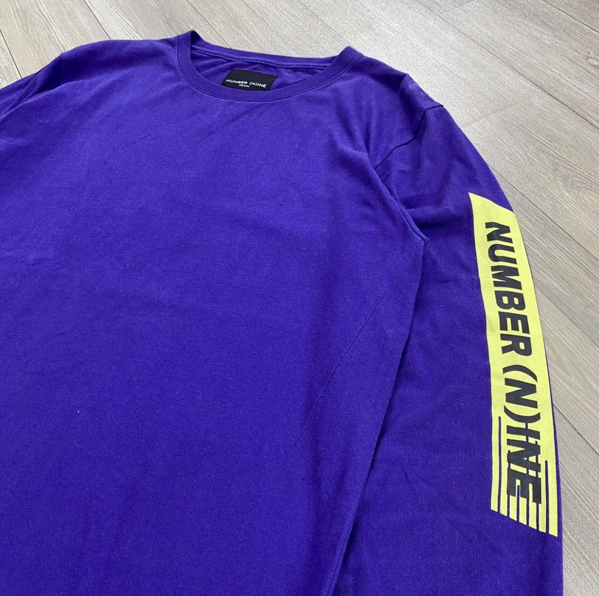 Number (N)ine Number (N)ine Spell Out Logo Tapped Longslevee Shirt Purple Size US L / EU 52-54 / 3 - 3 Thumbnail