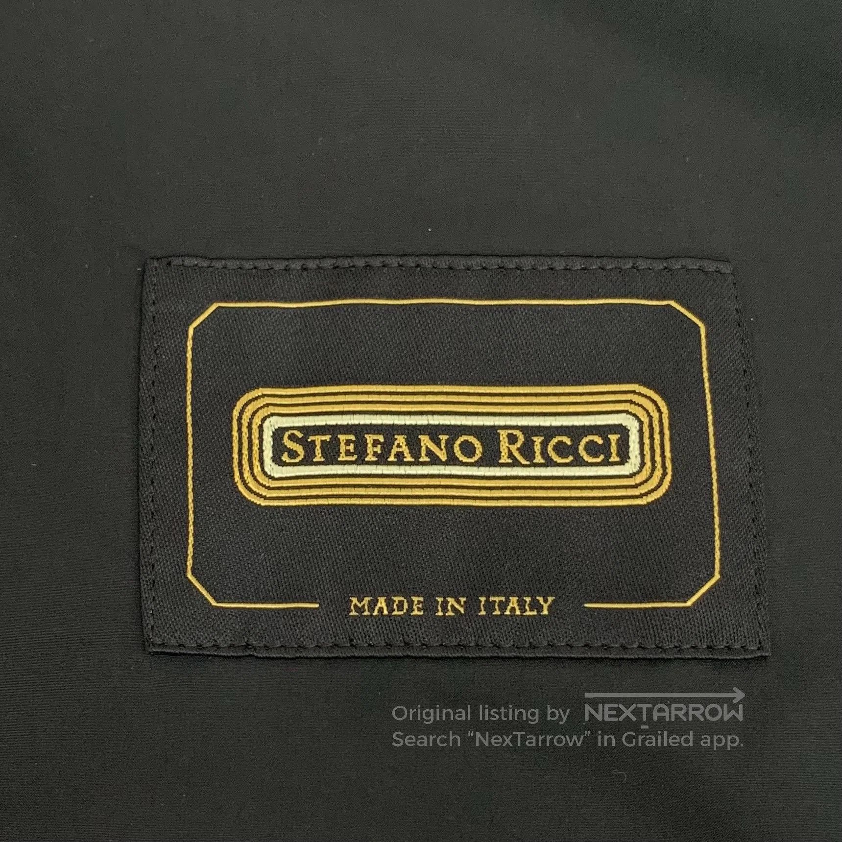 Stefano Ricci Stefano Ricci Black logo letter print hooded zip-up long s Size US M / EU 48-50 / 2 - 6 Thumbnail