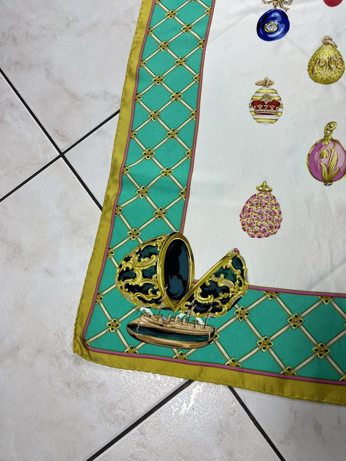 Vintage Vintage 90s Mantero VIII Collection silk handkerchief scarf Size ONE SIZE - 9 Thumbnail