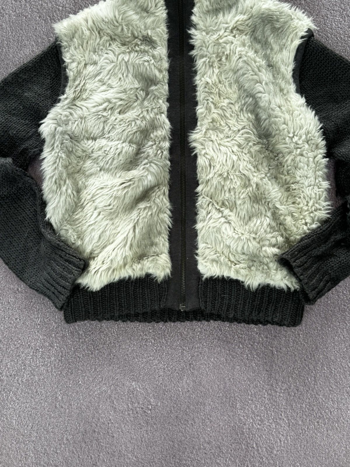 If Six Was Nine Japanese vintage Lgb style Y2K fur zip sweater Size S / US 4 / IT 40 - 4 Thumbnail