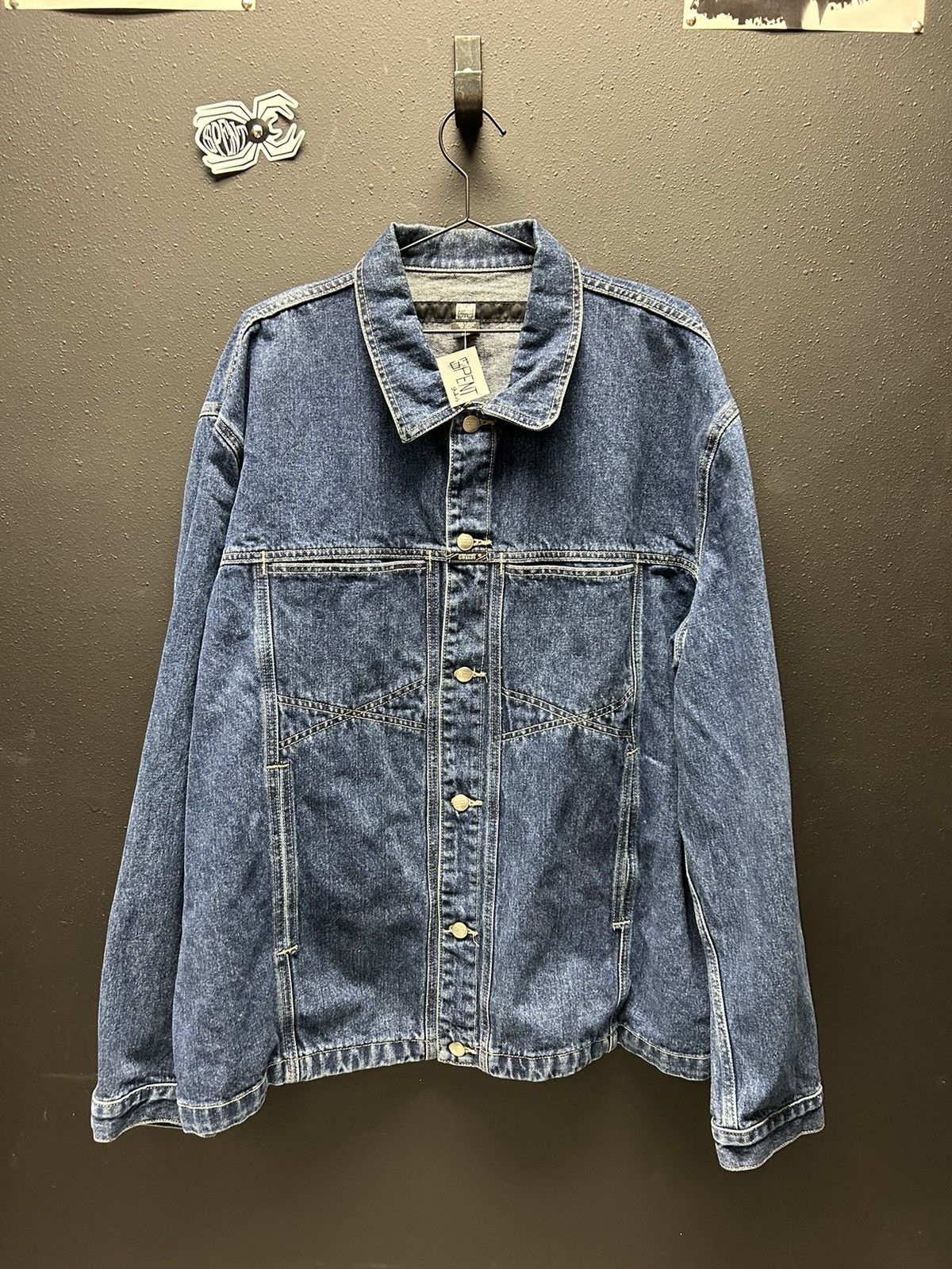 image of Marithe Francois Girbaud x Vintage Oversized Girbaud Jean Jacket in Blue, Men's (Size 2XL)