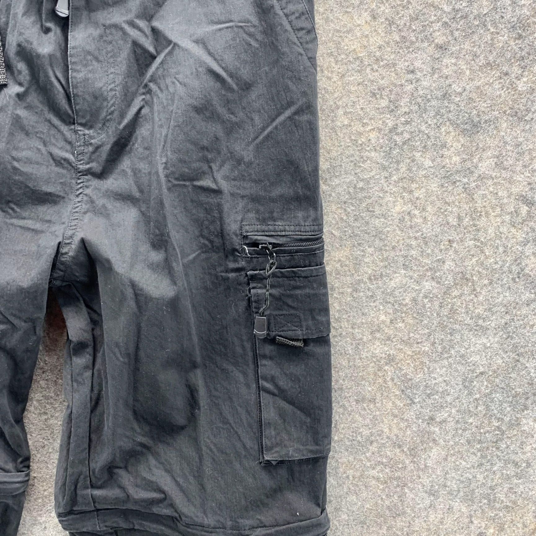 Vintage Columbia Pants Men Large Black Cargo 2 in 1 Shorts Hiking Utility Camp Vintage Cargo Pocket Men Regular Waist 30 Inseam 29 Cotton Size US 33 - 5 Thumbnail
