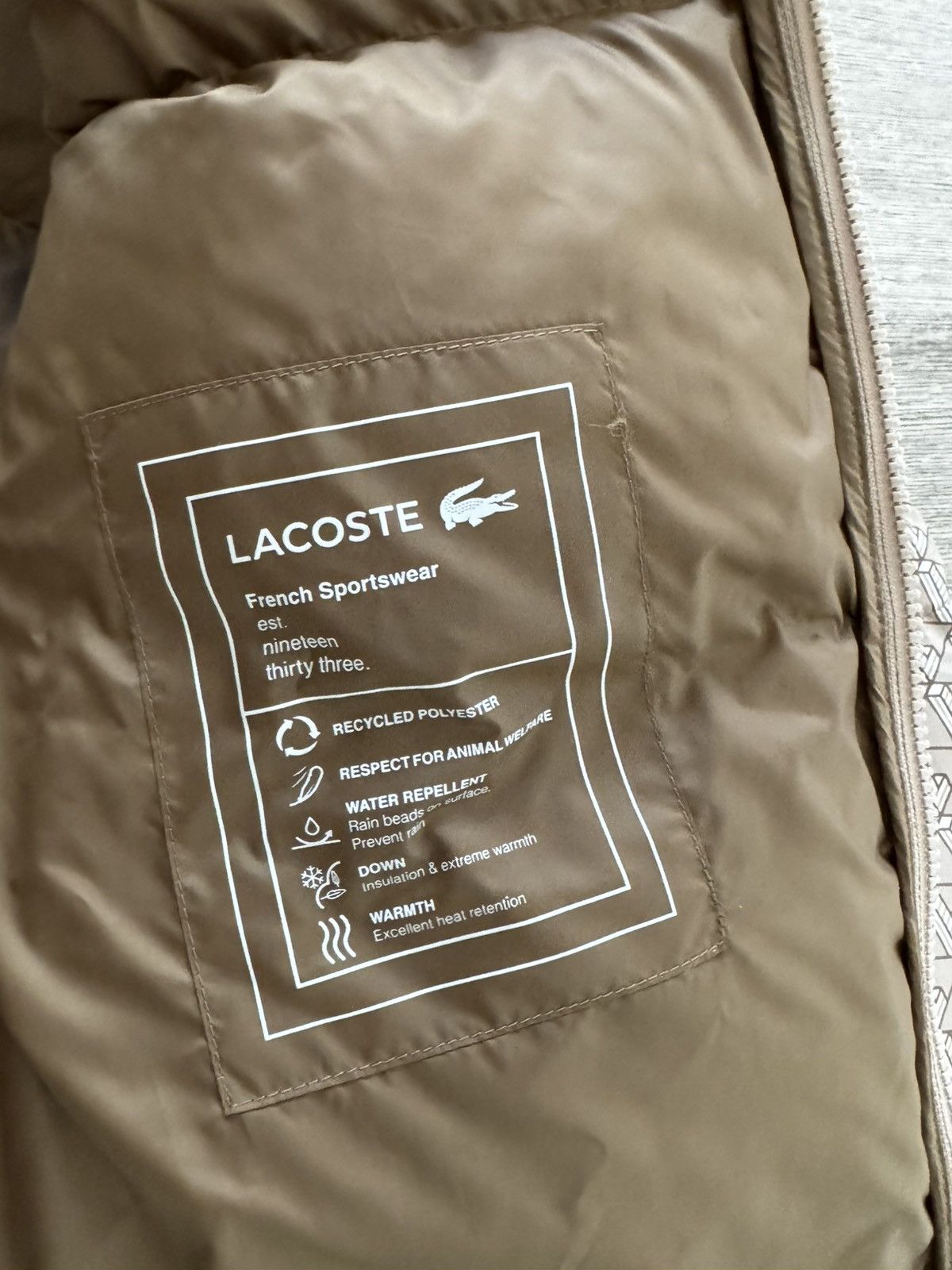 Lacoste Lacoste Puffer jacket with hood Size US M / EU 48-50 / 2 - 3 Thumbnail