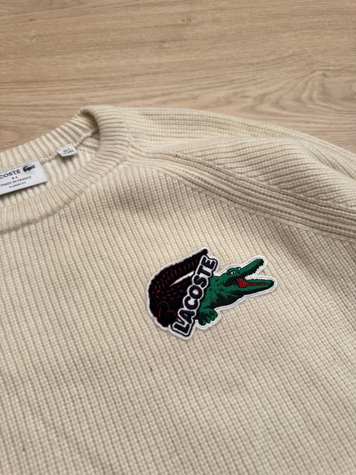 Lacoste Lacoste Made In France Wool Sweater Size US XXL / EU 58 / 5 - 3 Thumbnail