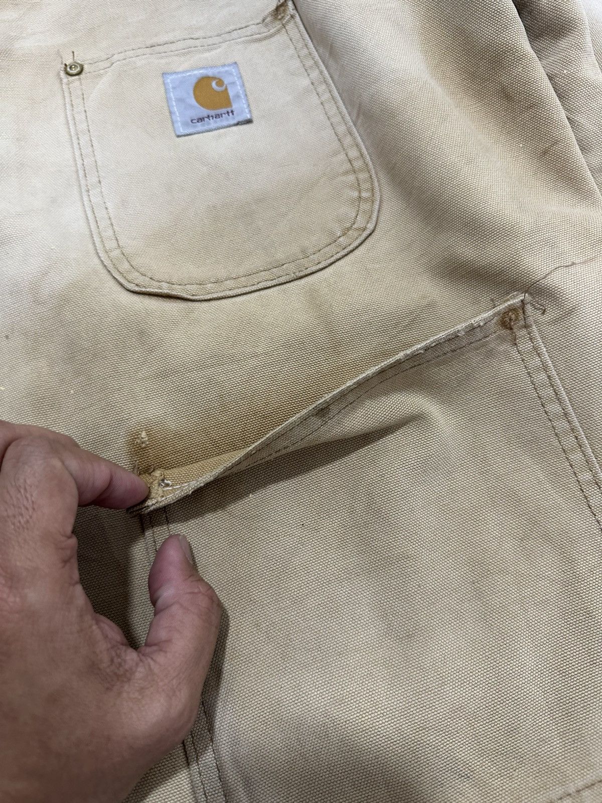 Carhartt Vintage CARHARTT Worker Wear Chore Jakcet Michigan Design Size US L / EU 52-54 / 3 - 6 Thumbnail