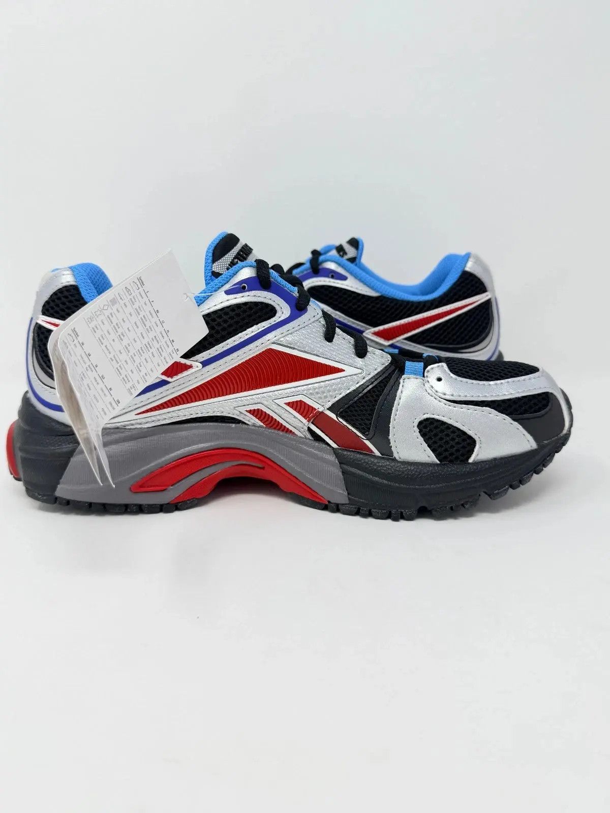 Reebok × Vetements Vetements Reebok Spike Runner 200 Black Silver Red Blue Size US 7 / EU 40 - 4 Thumbnail