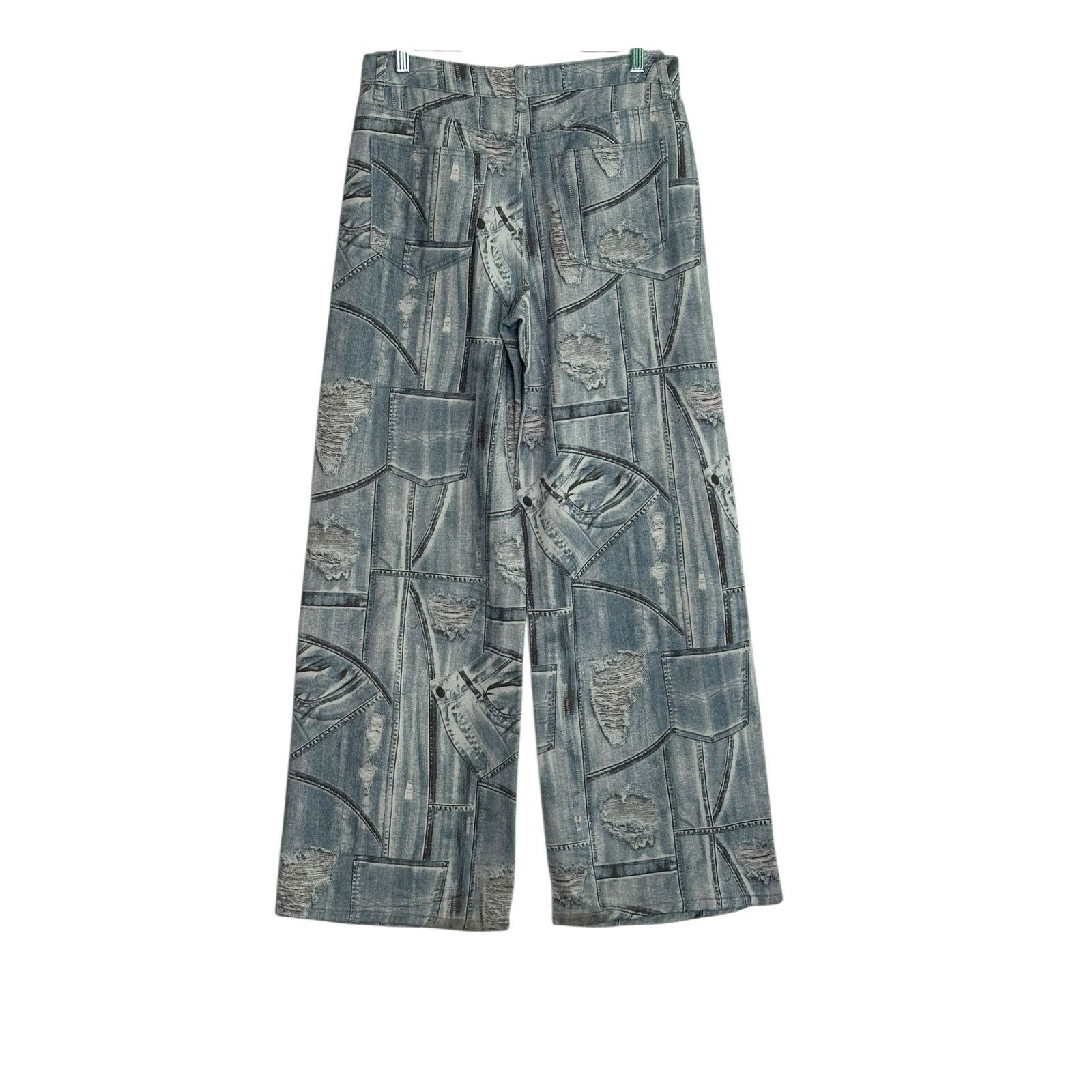 Forever 21 Forever 21 distressed denim print wide legs jeans size 28 Size 29" - 7 Thumbnail
