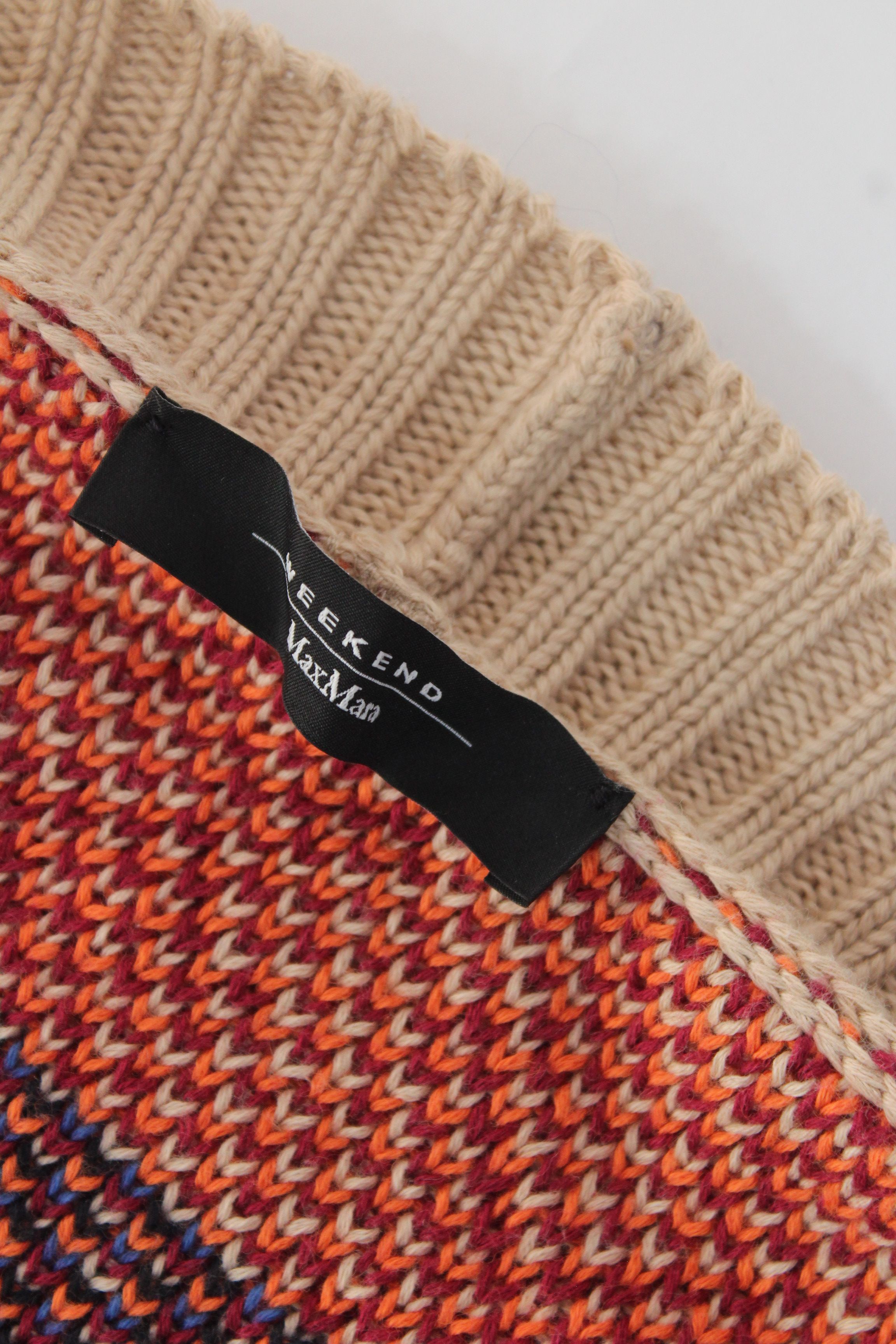 Weekend Max Mara Weekend Max Mara Teorema Jacquard Knit Cardigan Coat Size L Size L / US 10 / IT 46 - 11 Thumbnail